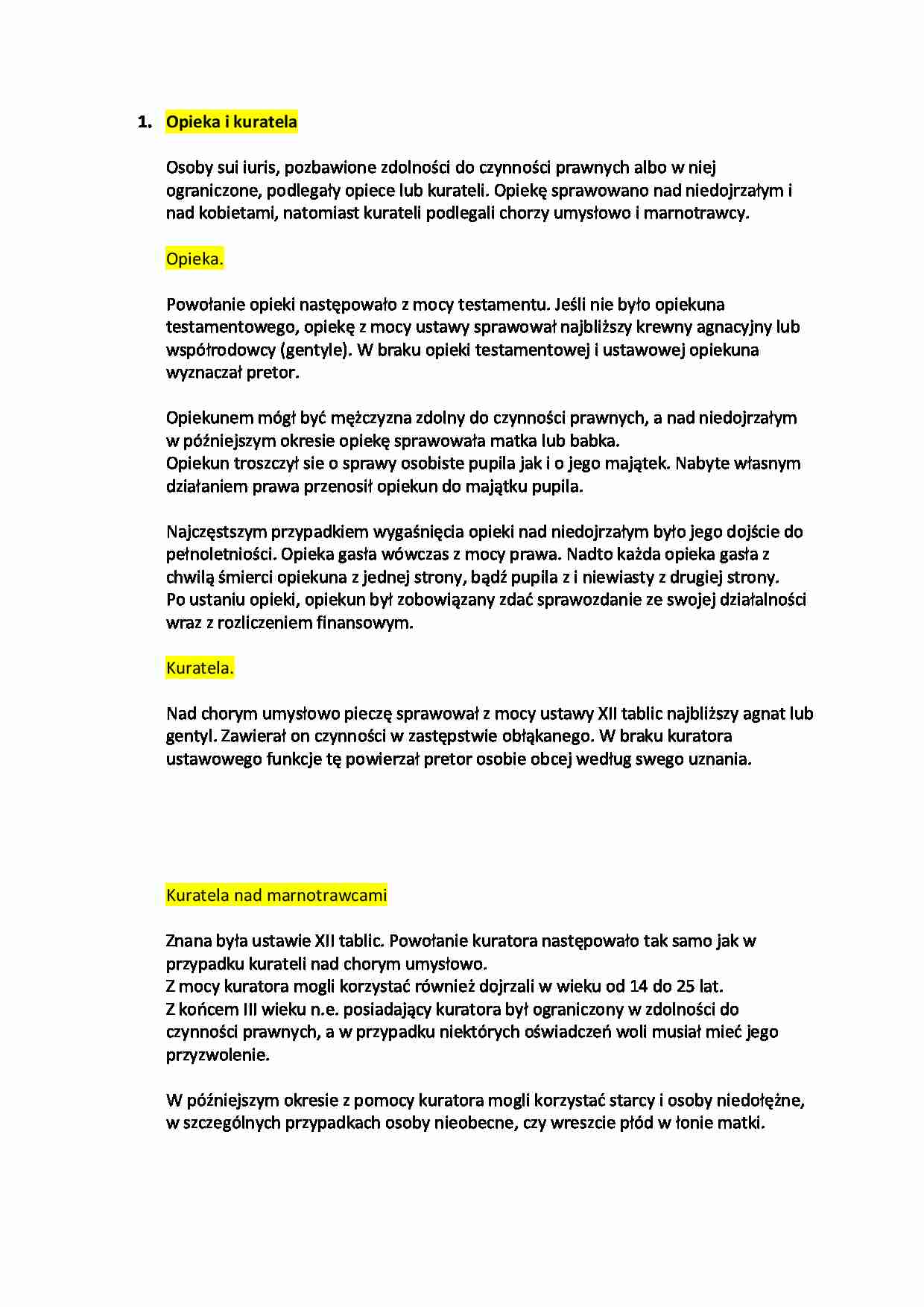 Opieka i kuratela. - strona 1