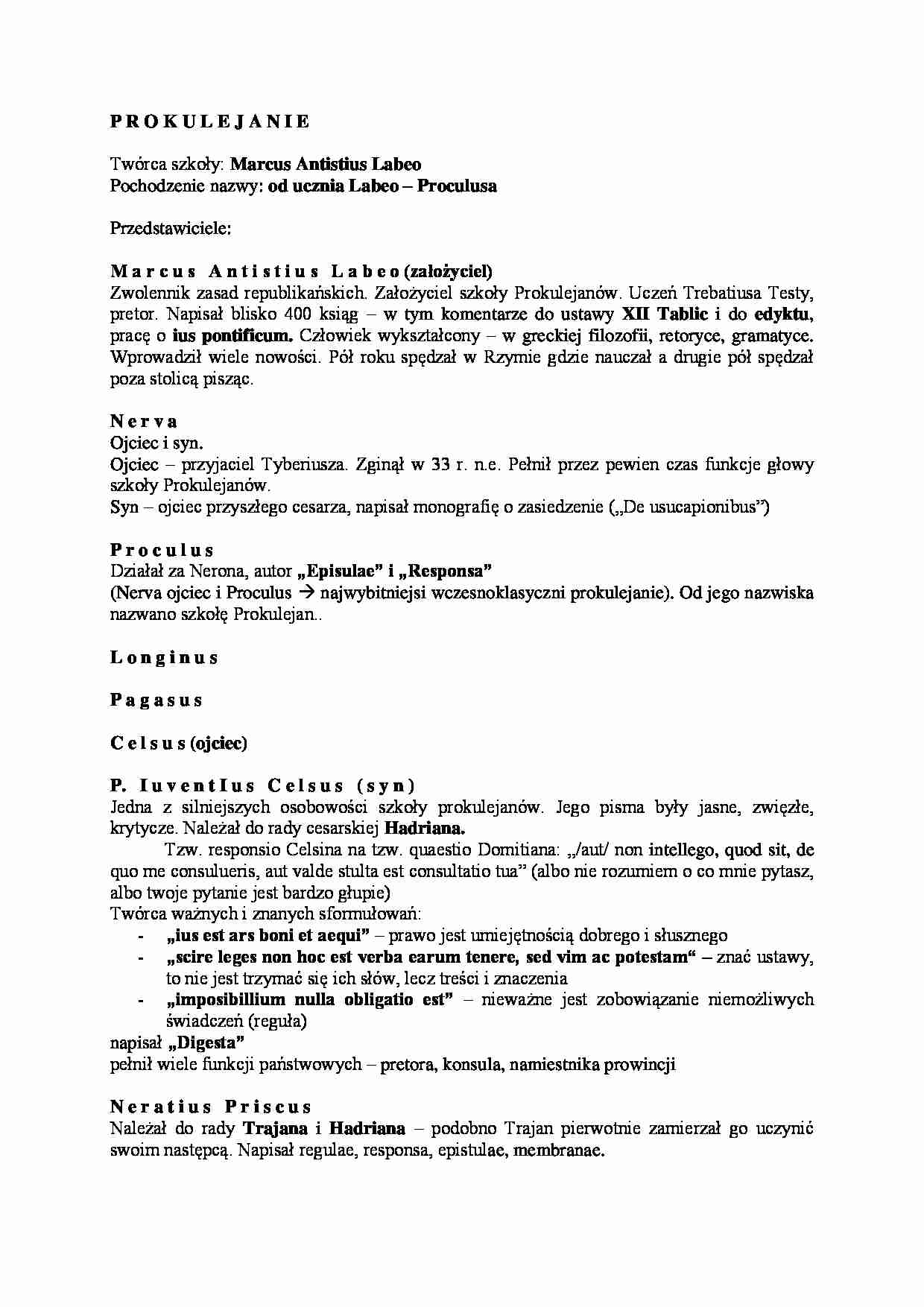 Prokulejanie - omówienie szkoły. - strona 1