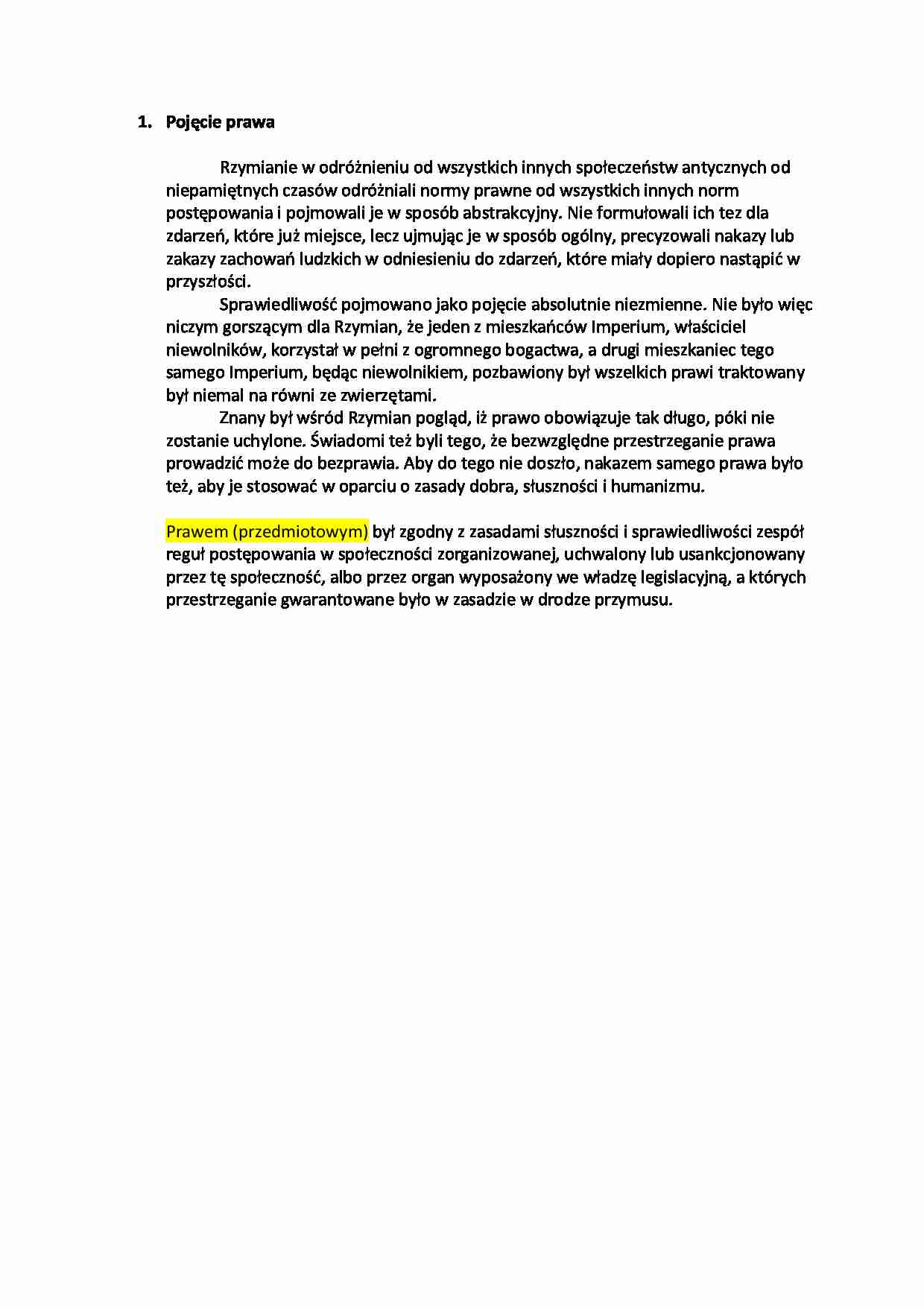 Pojęcie prawa. - strona 1