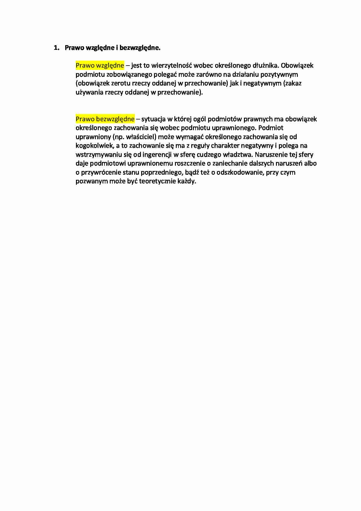 Prawo względne i bezwzględne. - strona 1