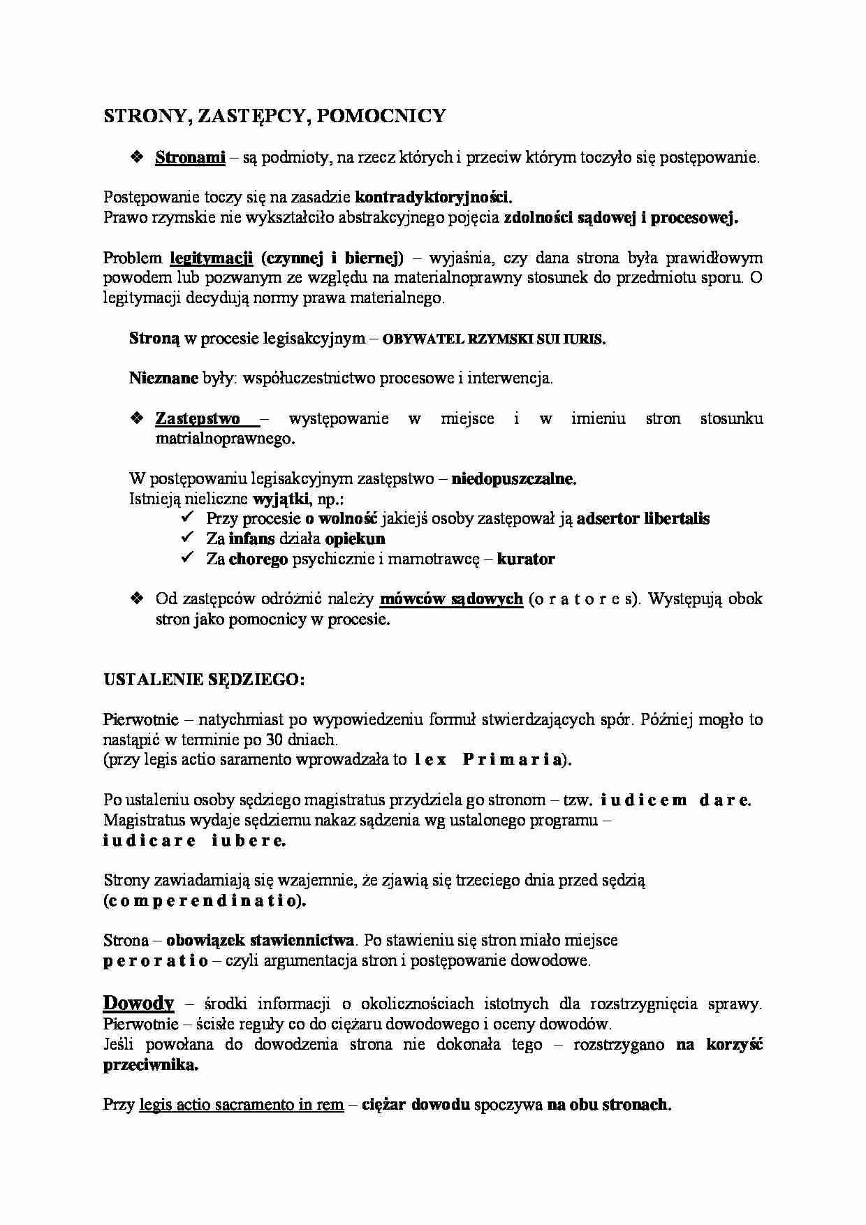 Strony, zastępcy, pomocnicy.  - strona 1