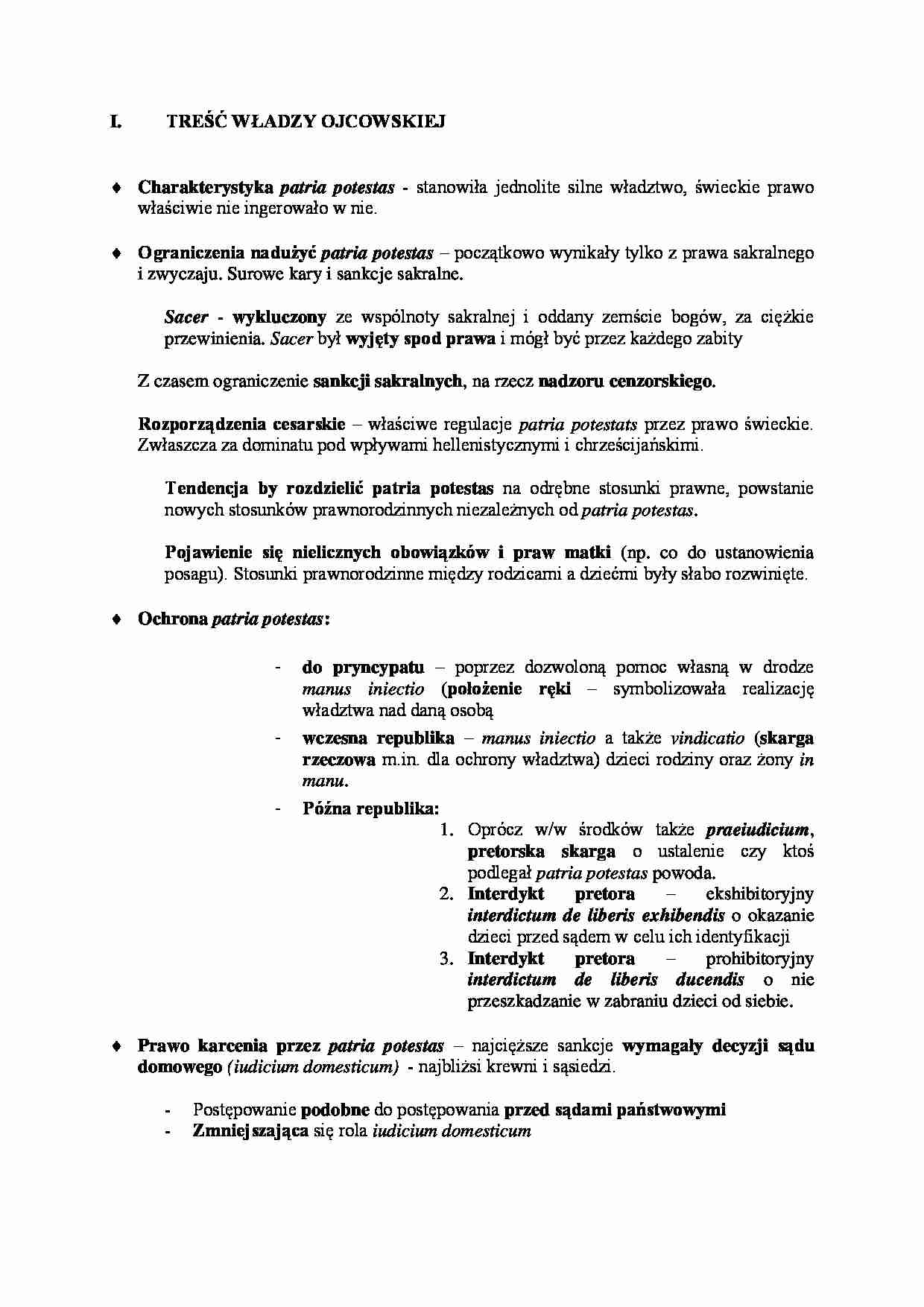 Treść władzy ojcowskiej. - strona 1