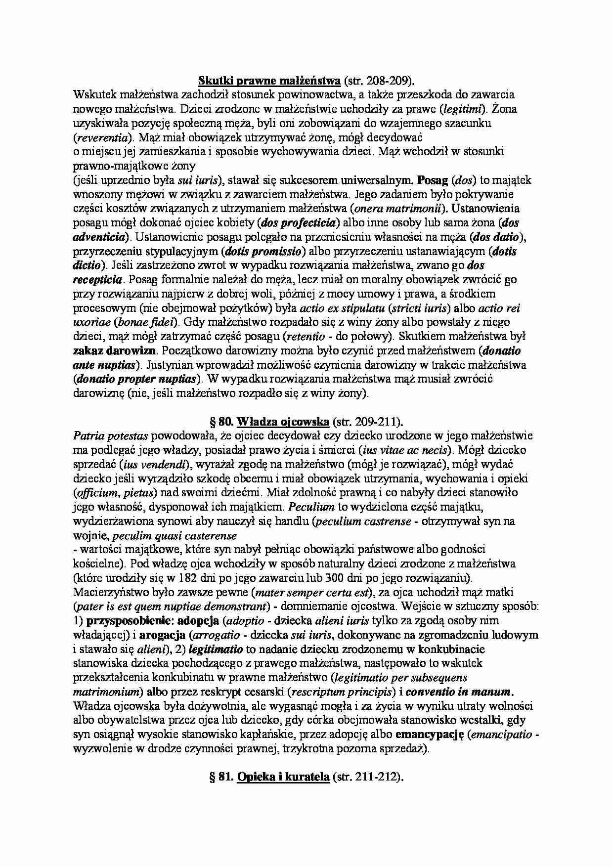 Skutki prawne małżeństwa - wykład. - strona 1