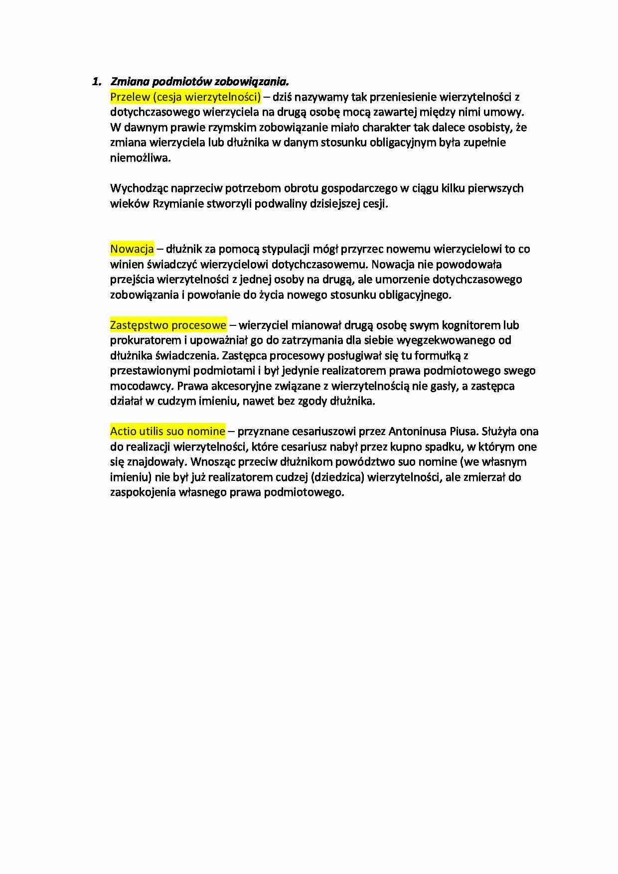 Zmiana podmiotów zobowiązania. - strona 1