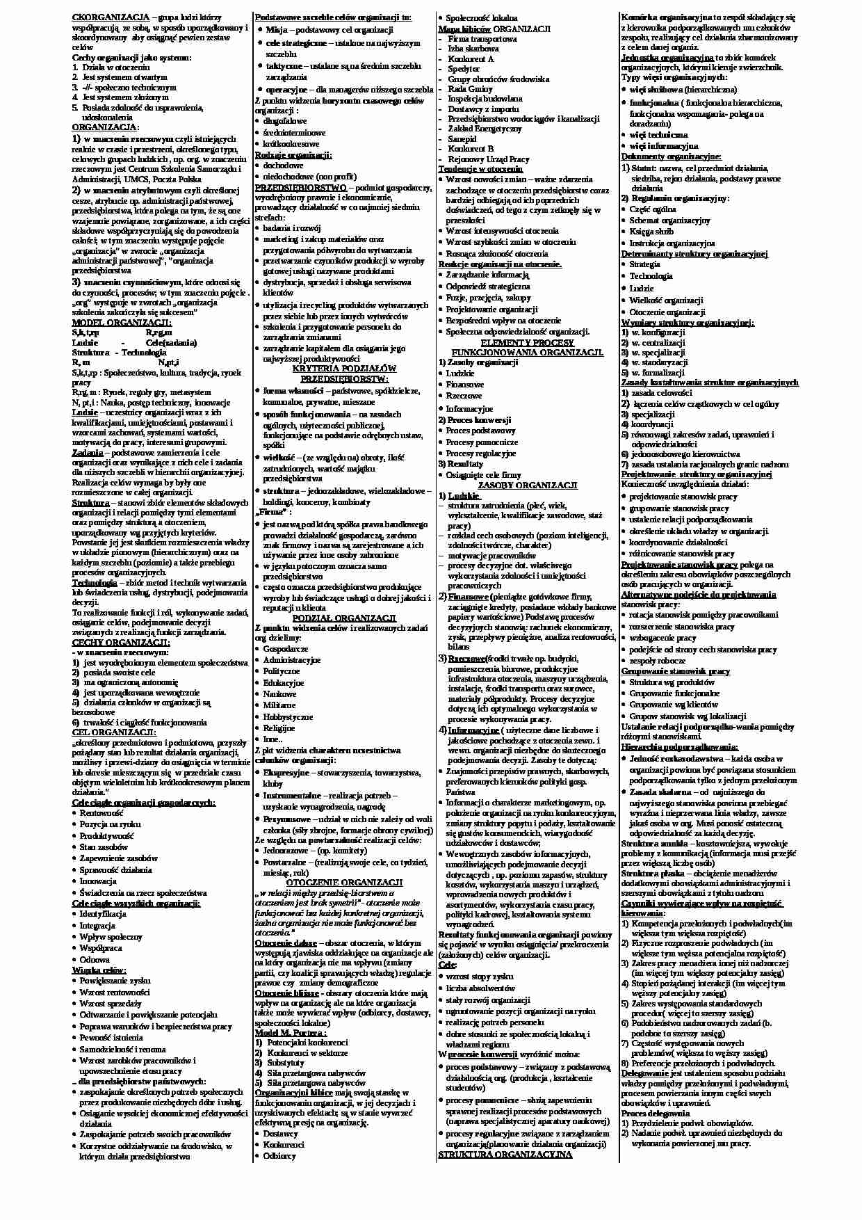 Zbiór zagadnień i definicji. - strona 1