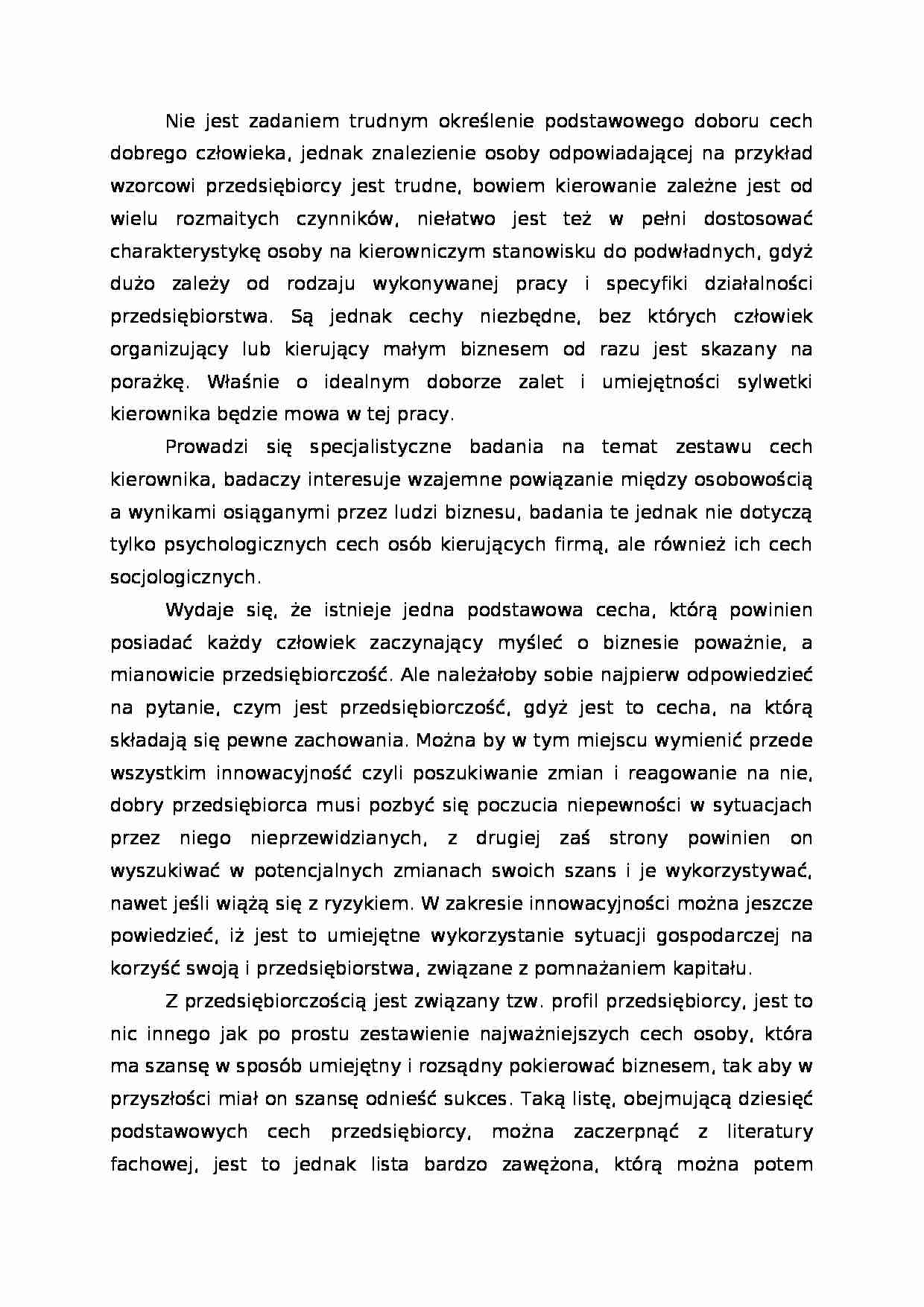Cechy kierownika - Autorytet - strona 1