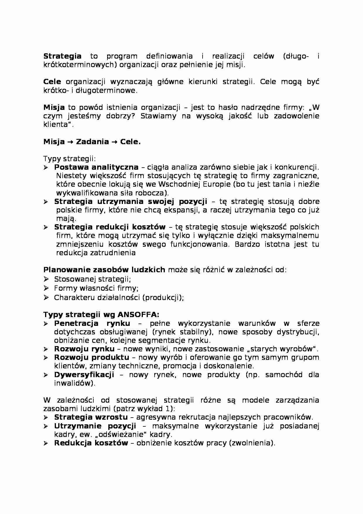 Restrukturyzacja zasobów ludzkich. - strona 1