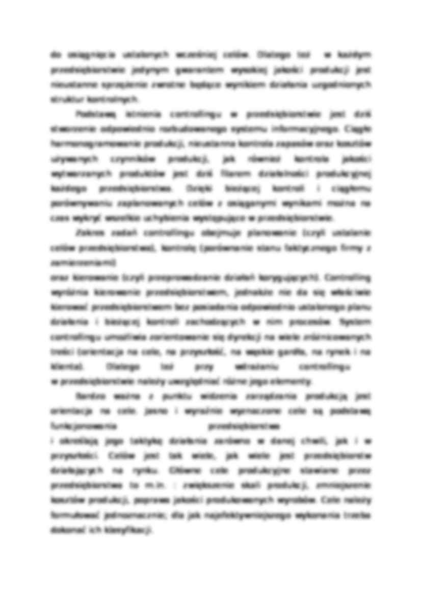 Rola controllingu w zarządzaniu produkcją. - strona 3