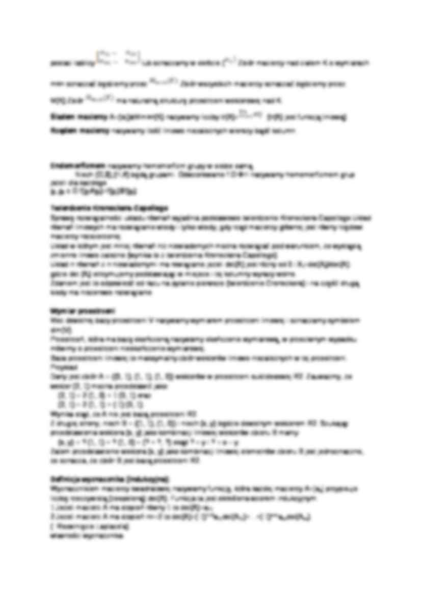 Struktura algebraiczna - teoria - strona 2