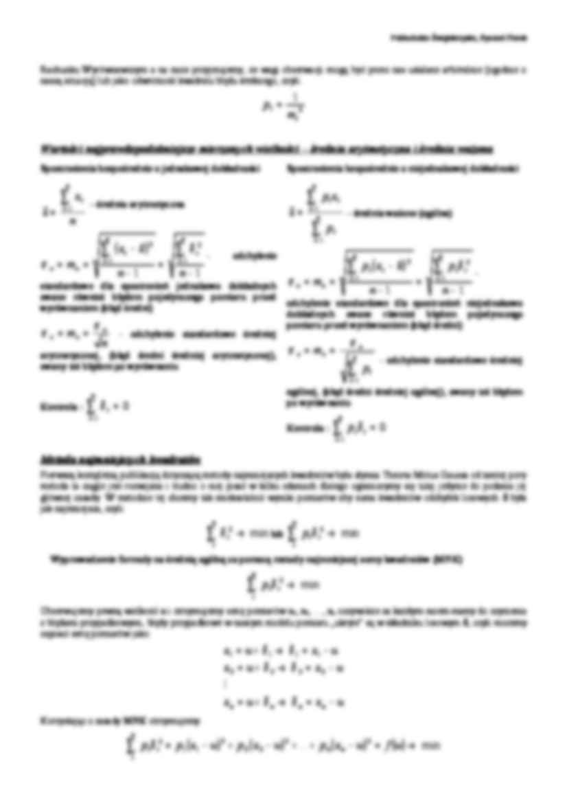 Elementy geodezyjnego rachunku wyrównawczego. - strona 2