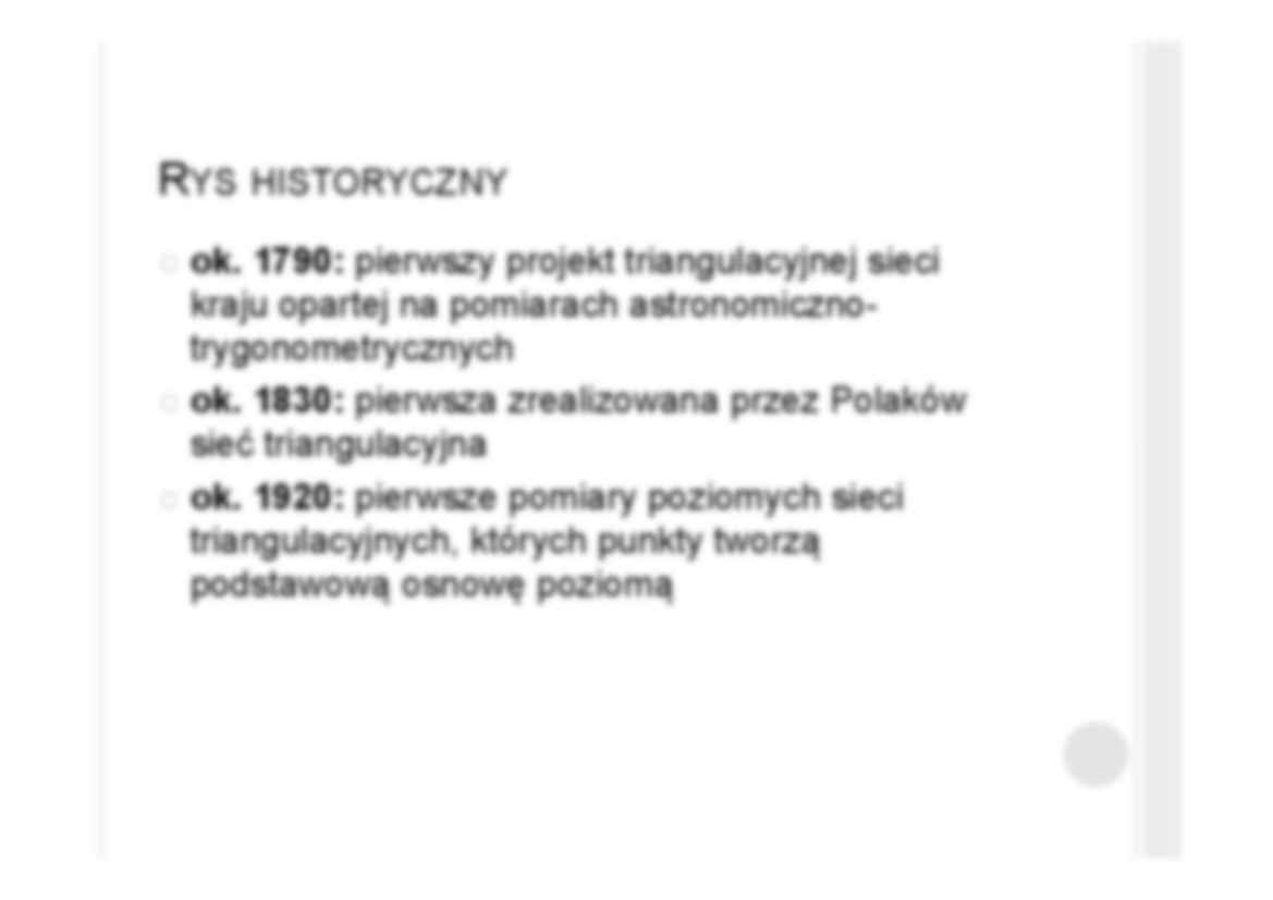 Osnowa geodezyjna - wprowadzenie. - strona 2