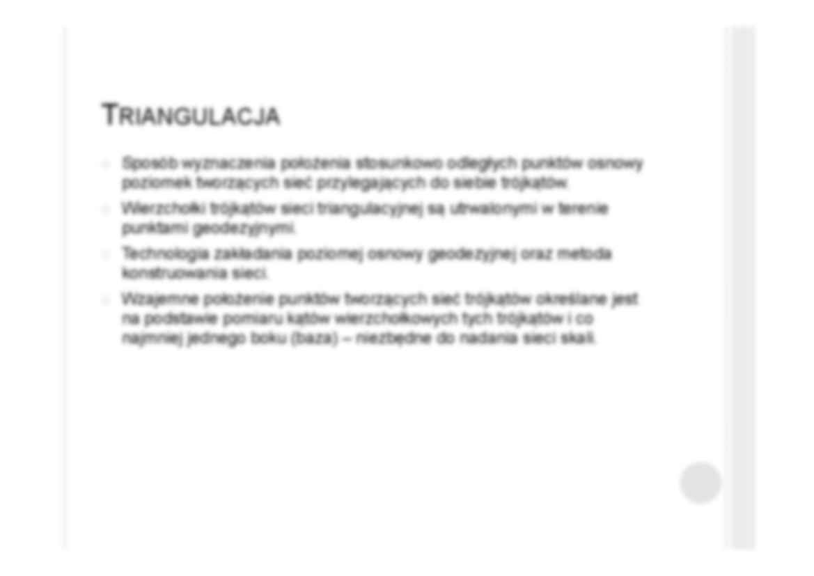 Osnowa geodezyjna - wprowadzenie. - strona 3