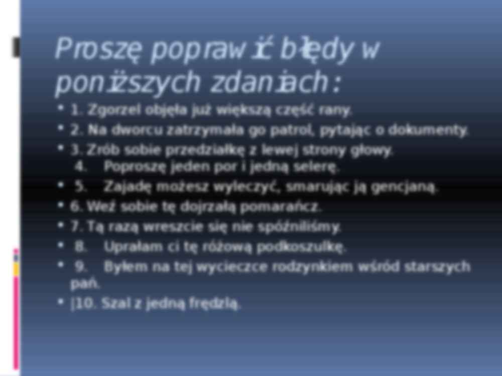 Sprawdzian poprawności gramatycznej - strona 2