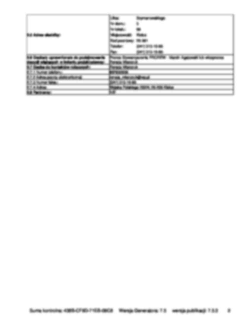 Przykładowy wniosek o dofinansowanie projektu 1 - strona 2