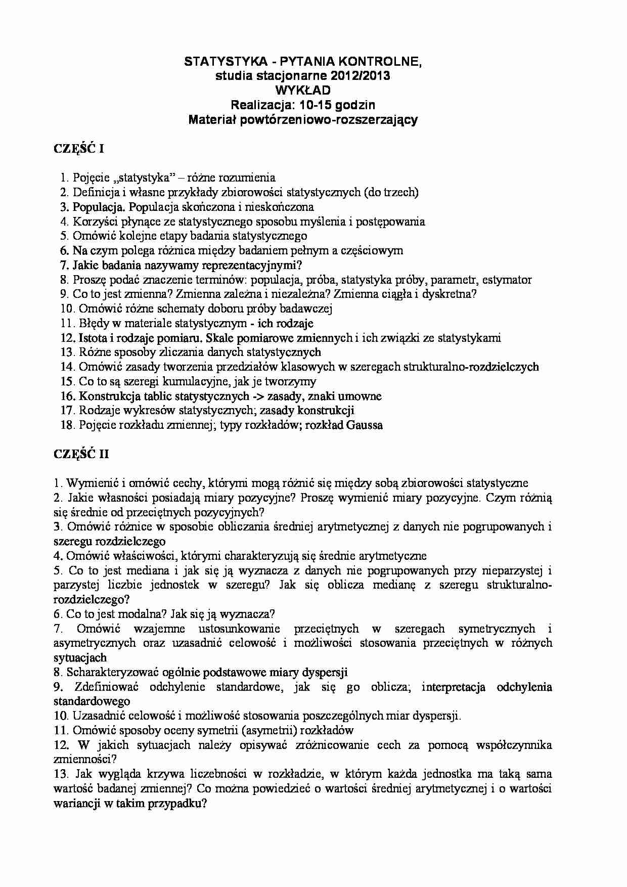 Statystyka-pytania kontrolne - strona 1