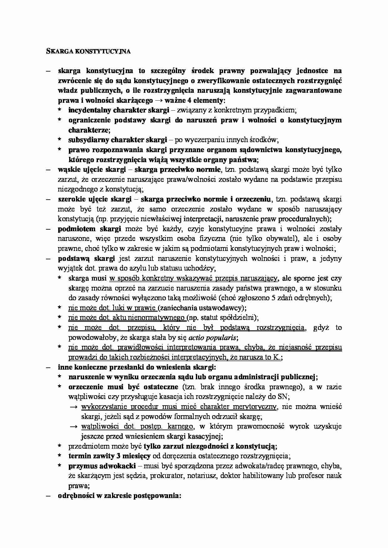 Skarga konstytucyjna. - strona 1