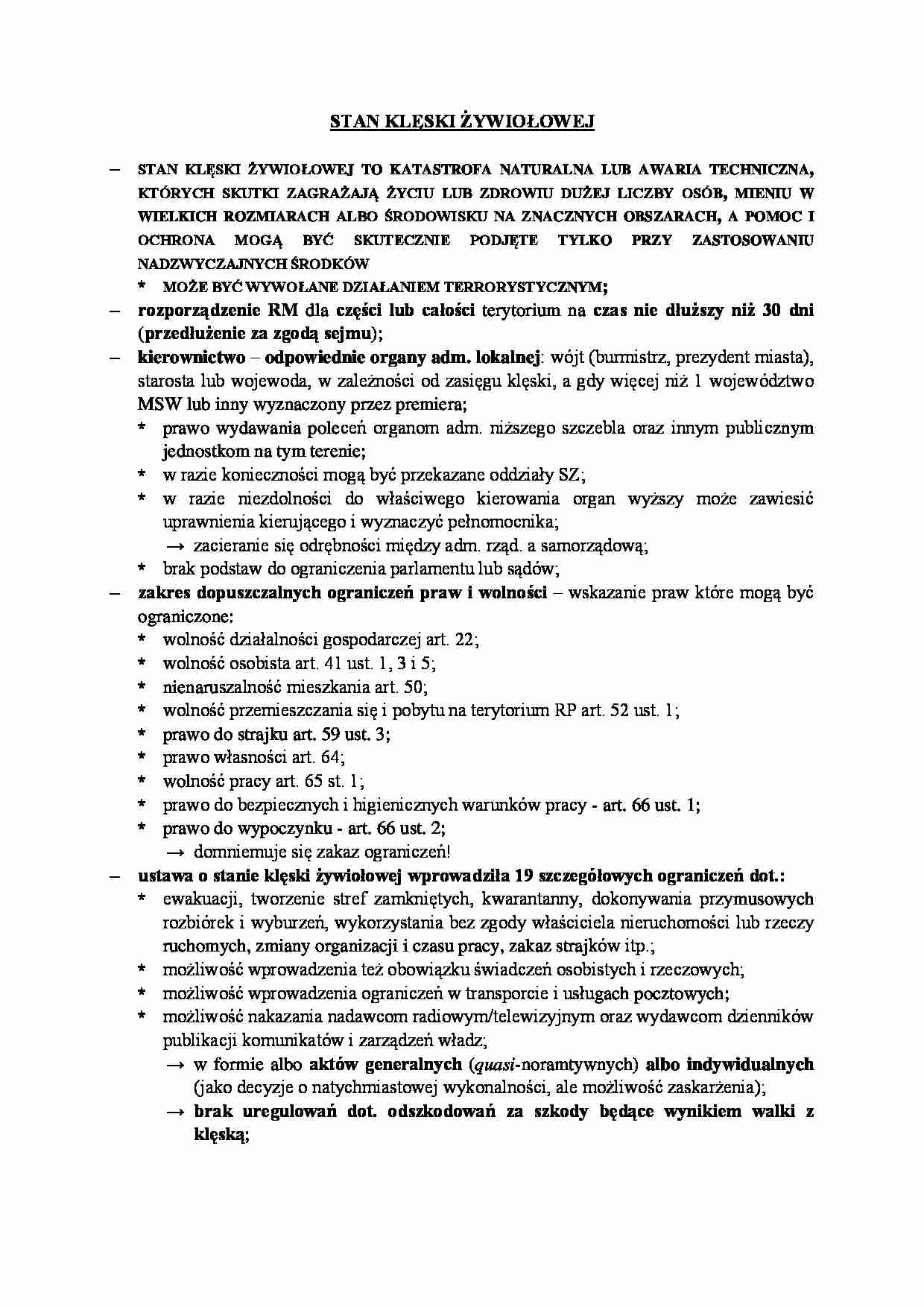 Stan klęski żywiołowej. - strona 1
