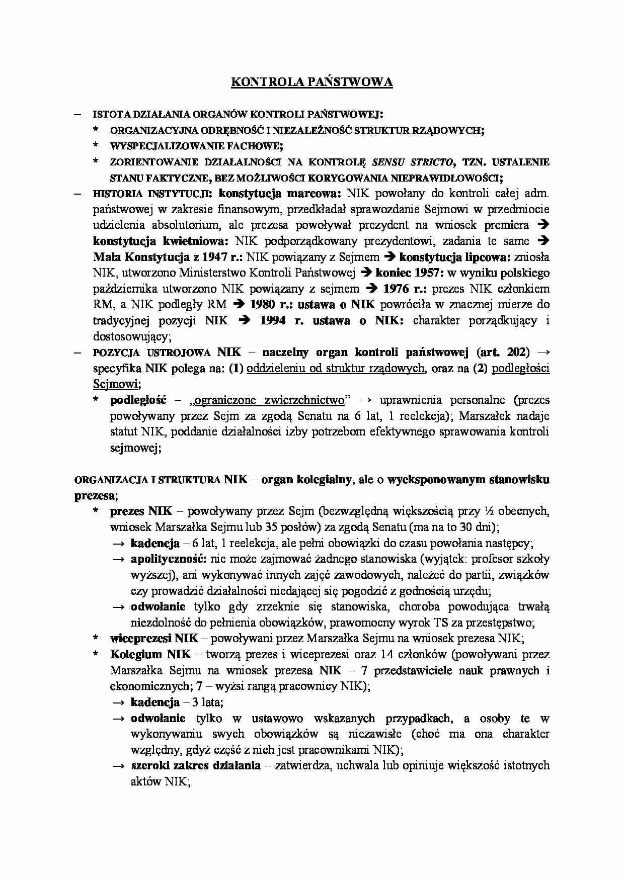 Kontrola państwowa. - strona 1