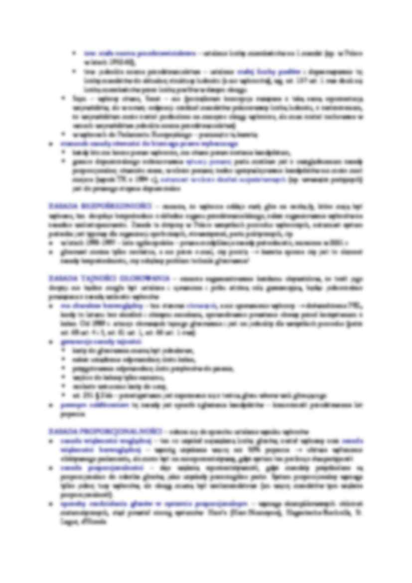 Podtawowe zasady prawa wyborczego. - strona 2