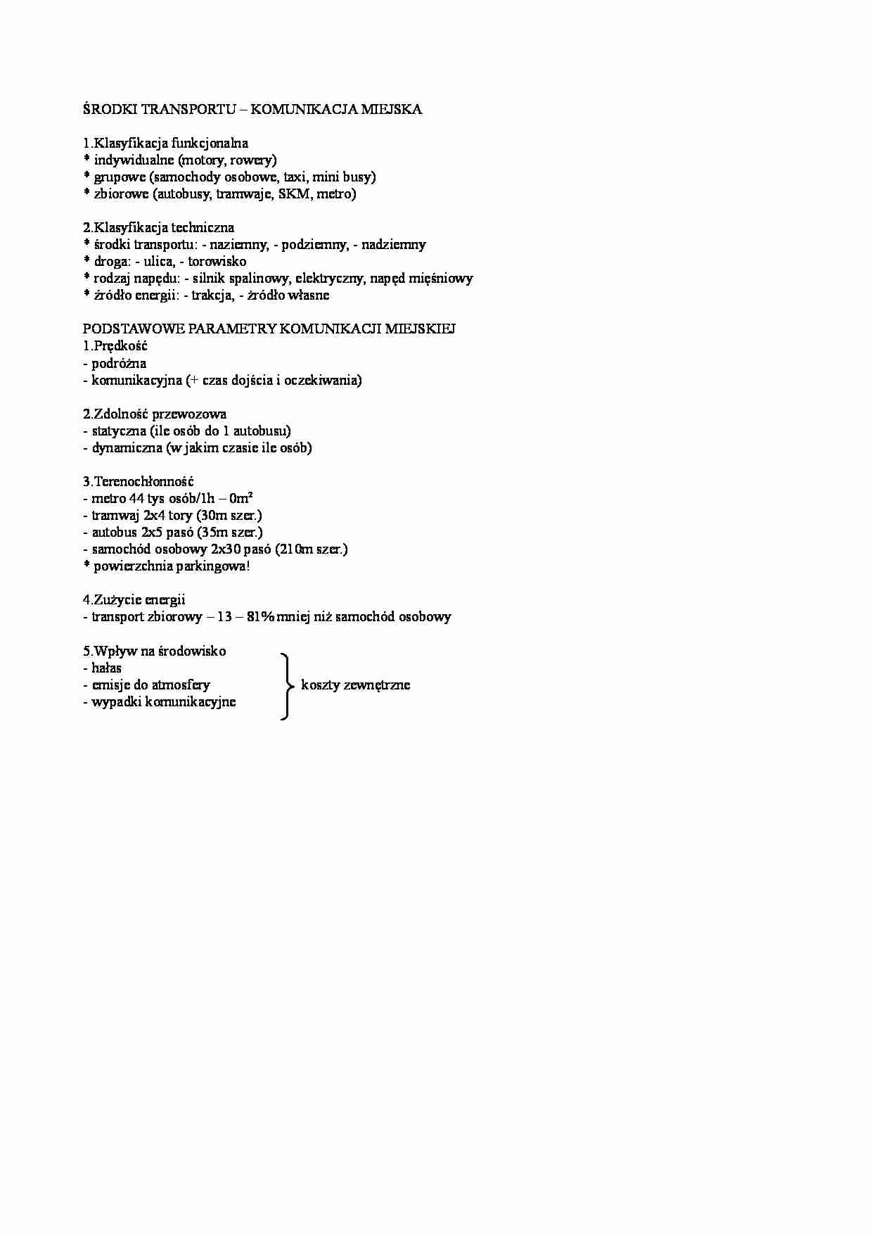 Środki transportu - komunikacja miejska - strona 1