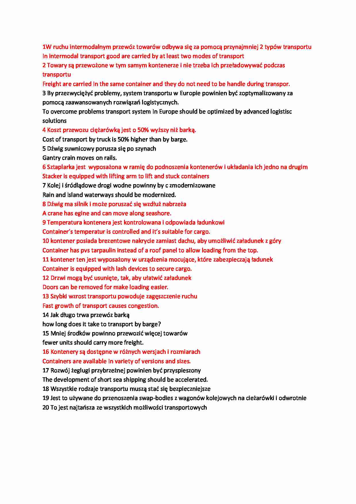 Zdania na kolokwium - strona 1