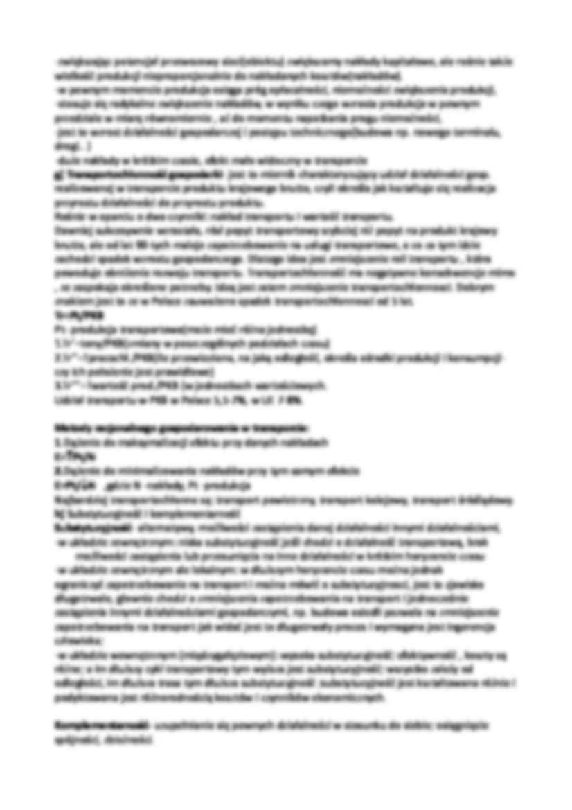 Procesy gospodarcze realizowane w transporcie - strona 3