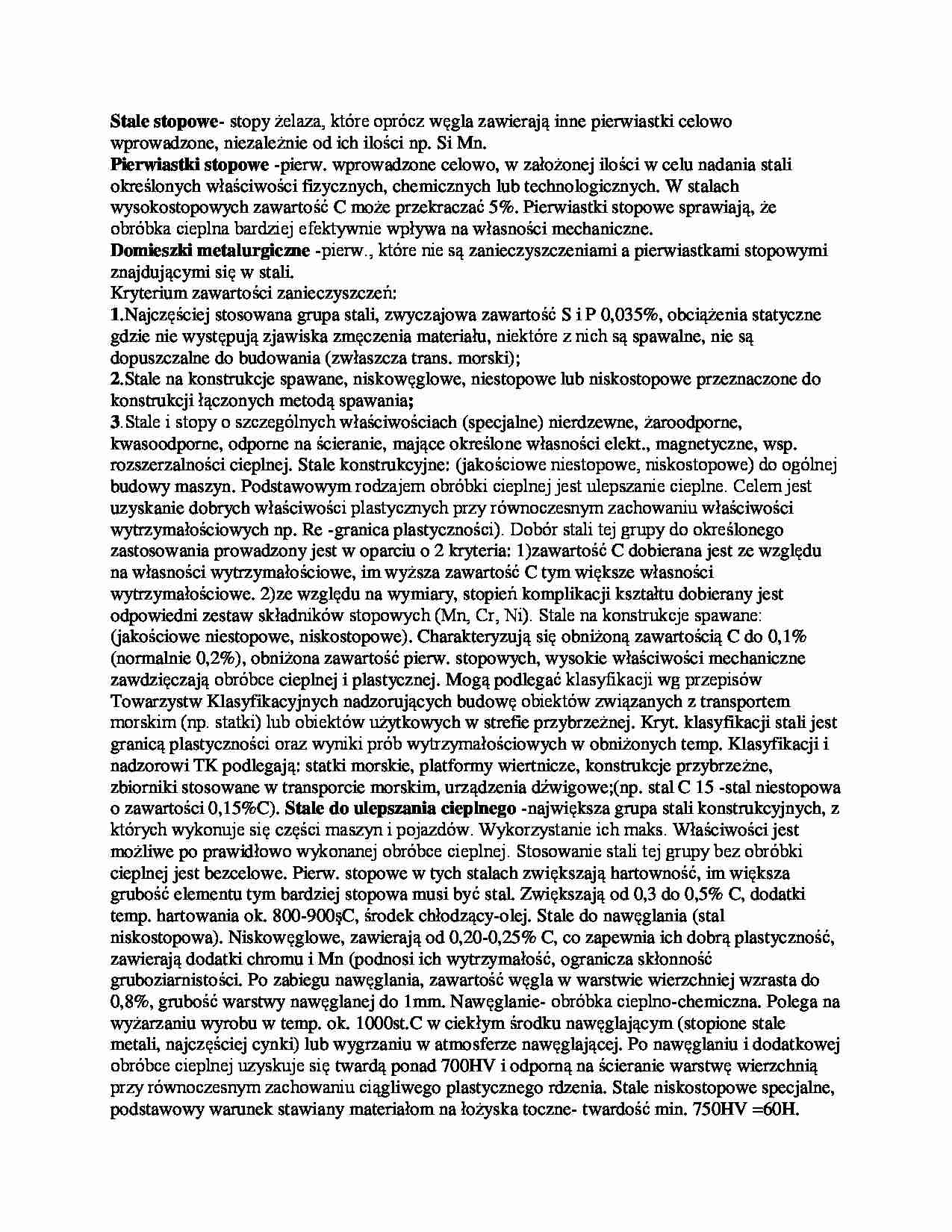 Stale konstrukcyjne - strona 1