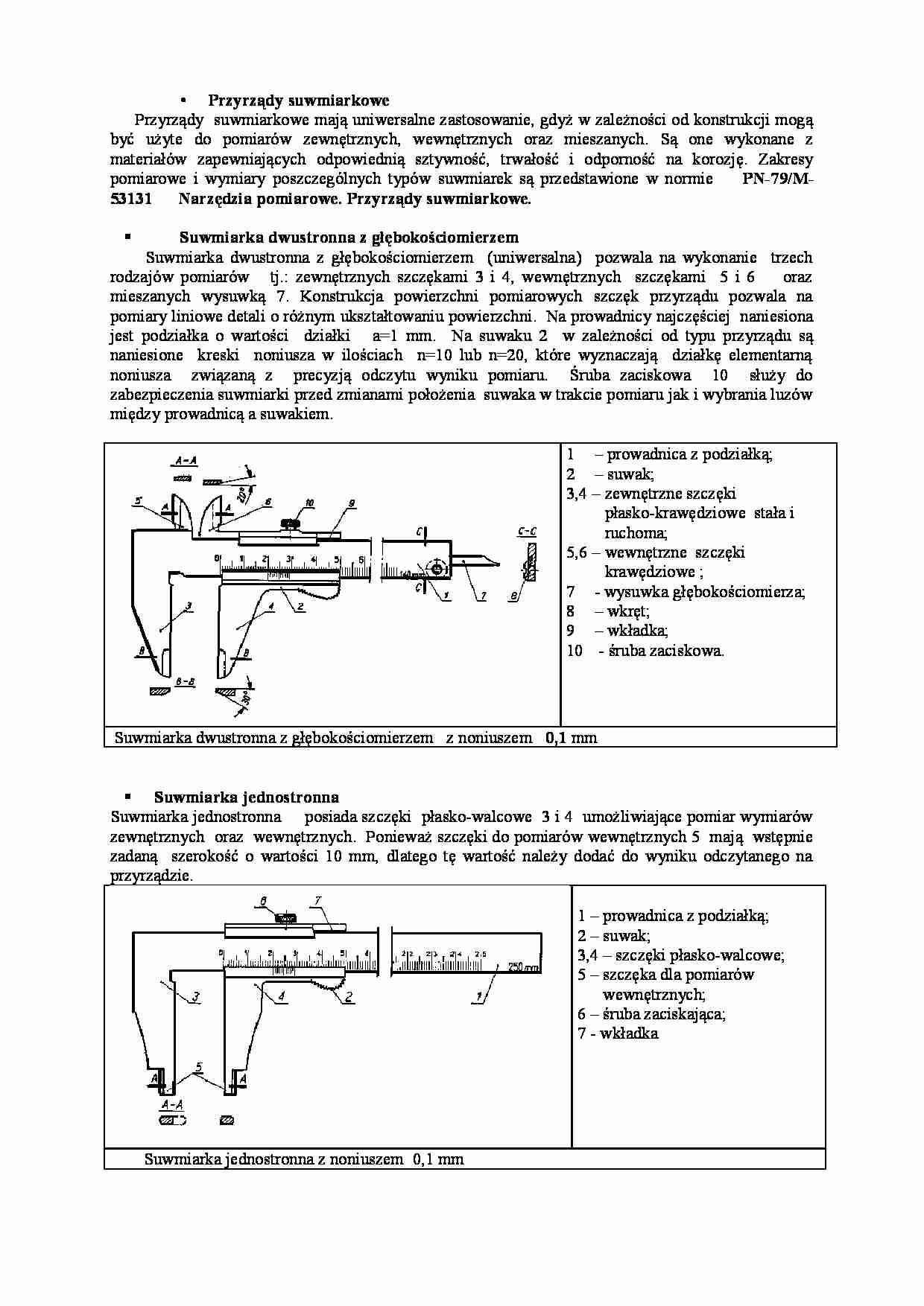 Przyrządy suwmiarkowe - strona 1