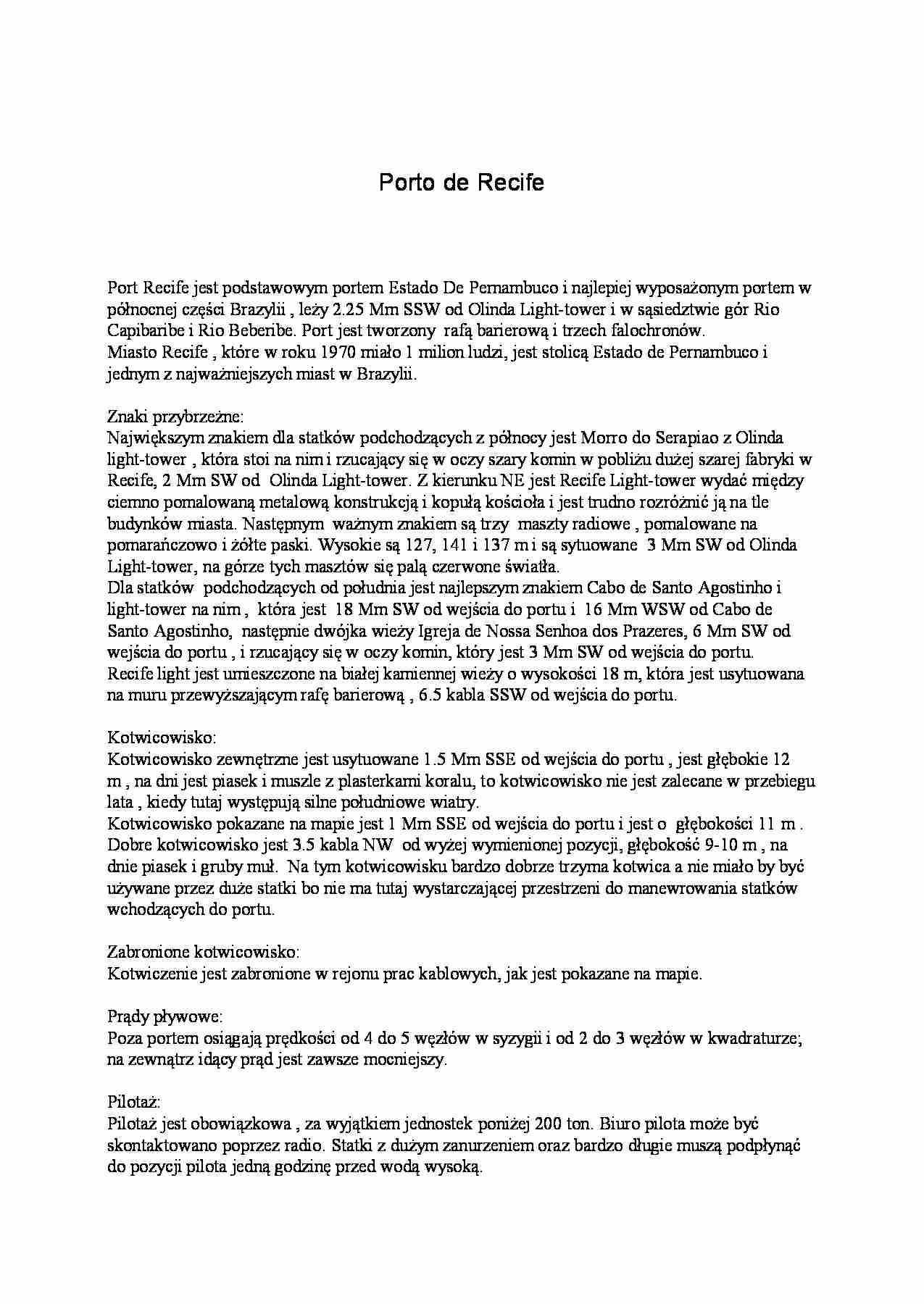 Porto de Recife - strona 1