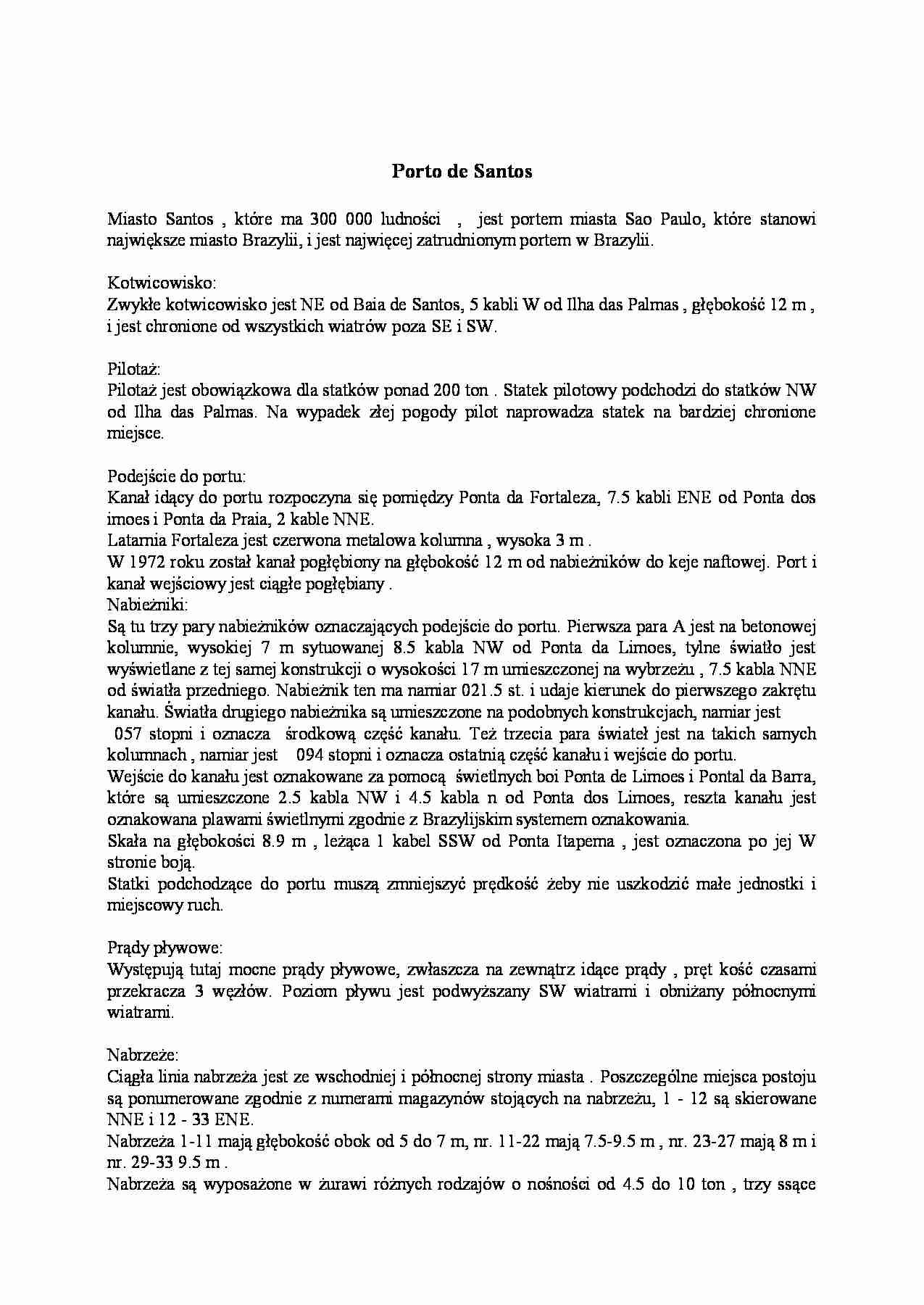 Porto de Santos - strona 1