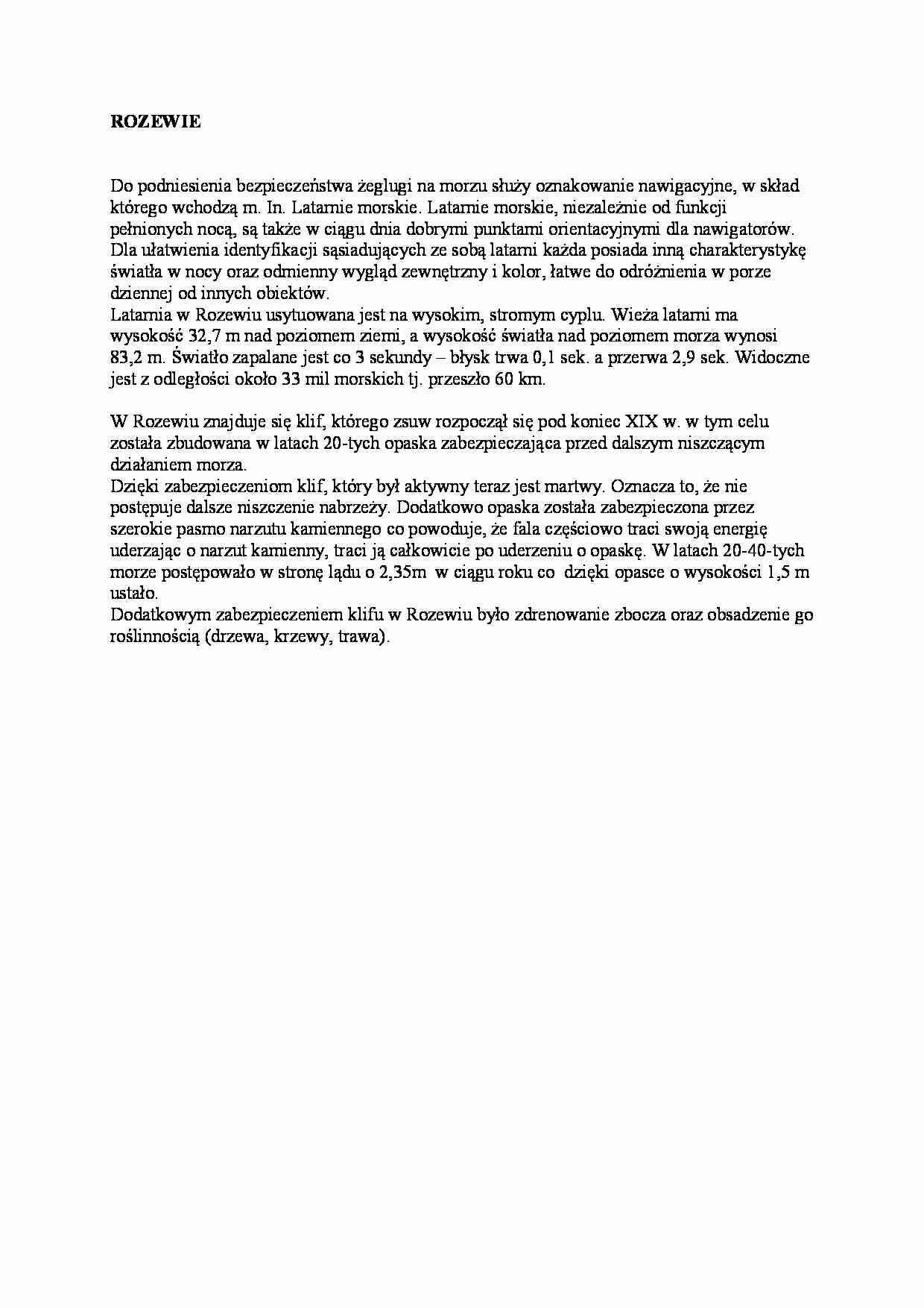Rozewie - strona 1