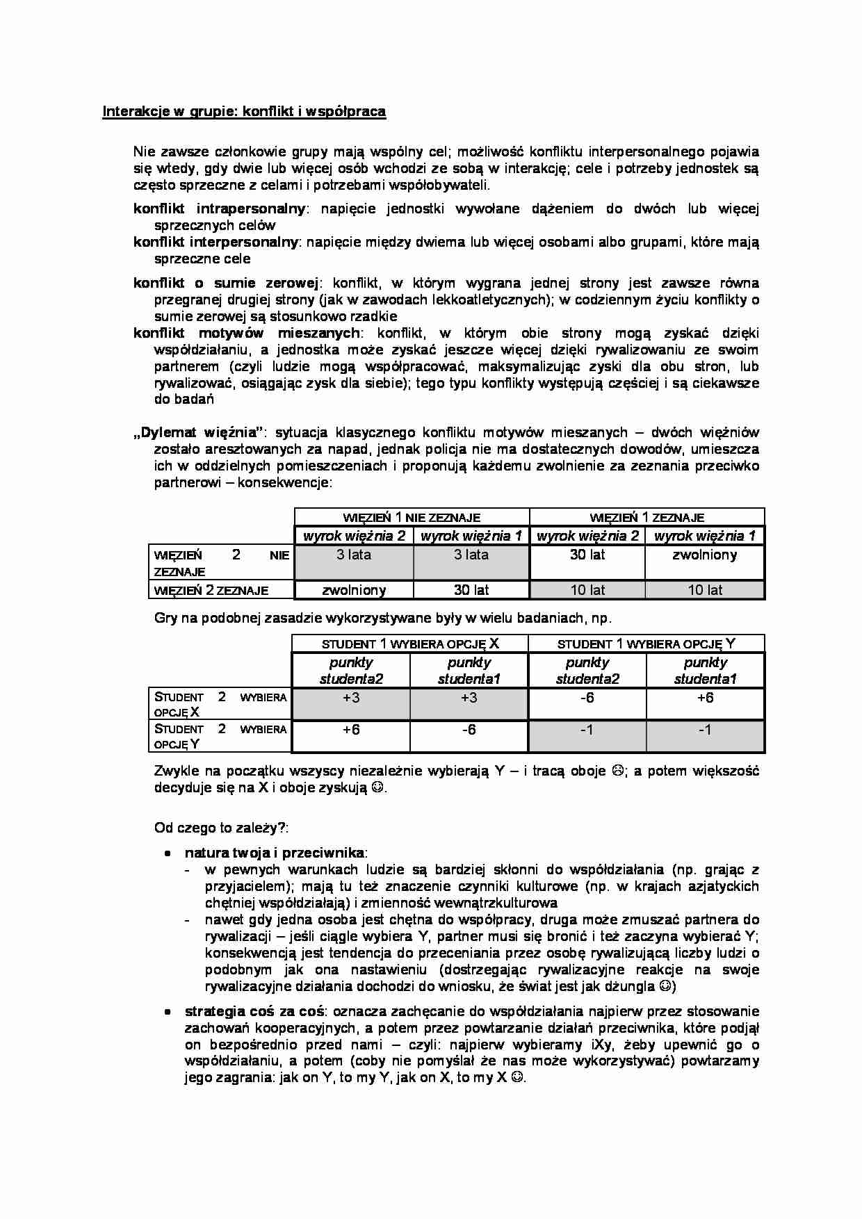 Interakcje w grupie - strona 1