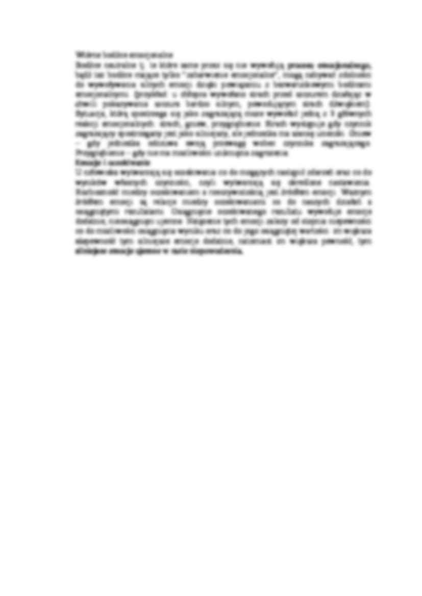 Emocje - Rola emocji - strona 3