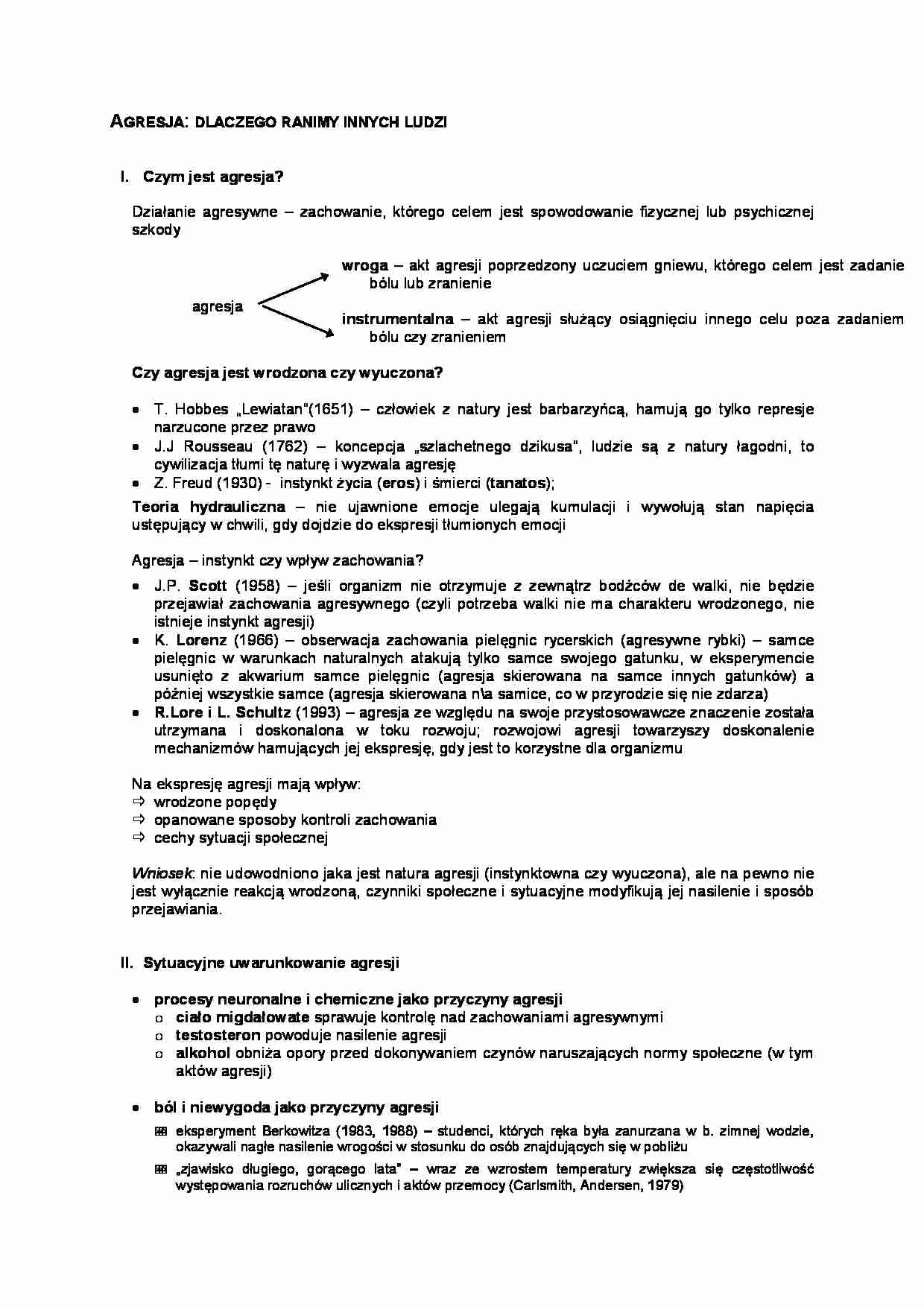 Agresja - Zachowanie - strona 1