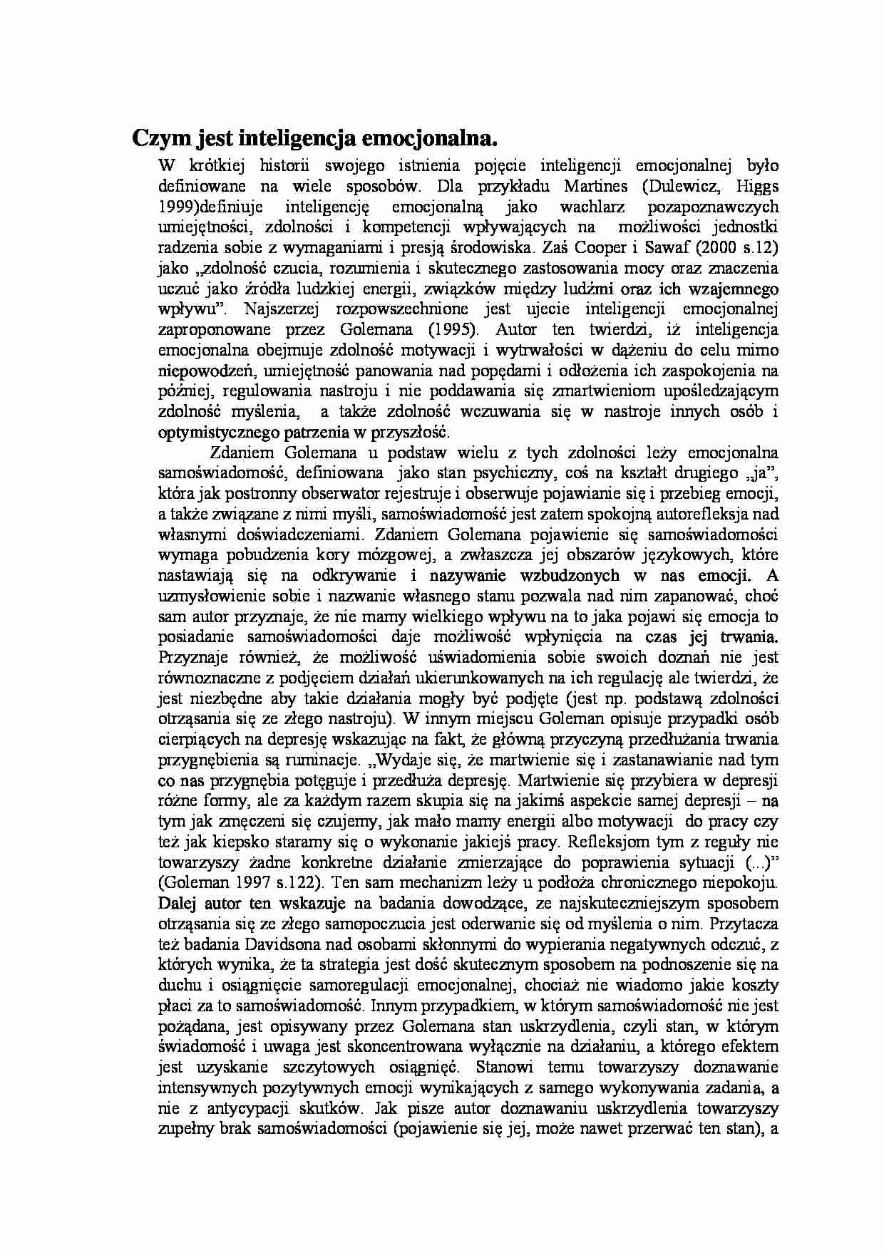 Czym jest inteligencja emocjonalna - strona 1