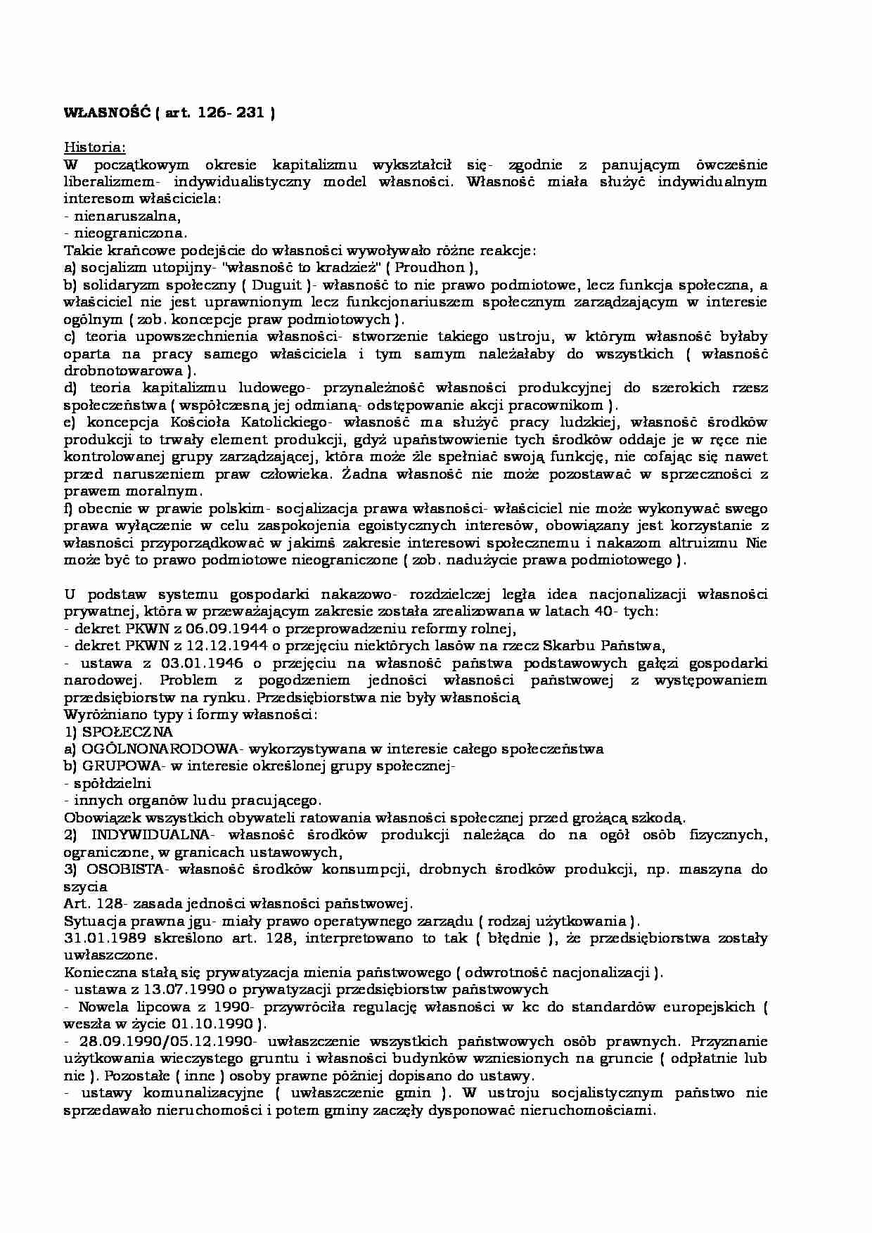 WŁASNOŚĆ - strona 1