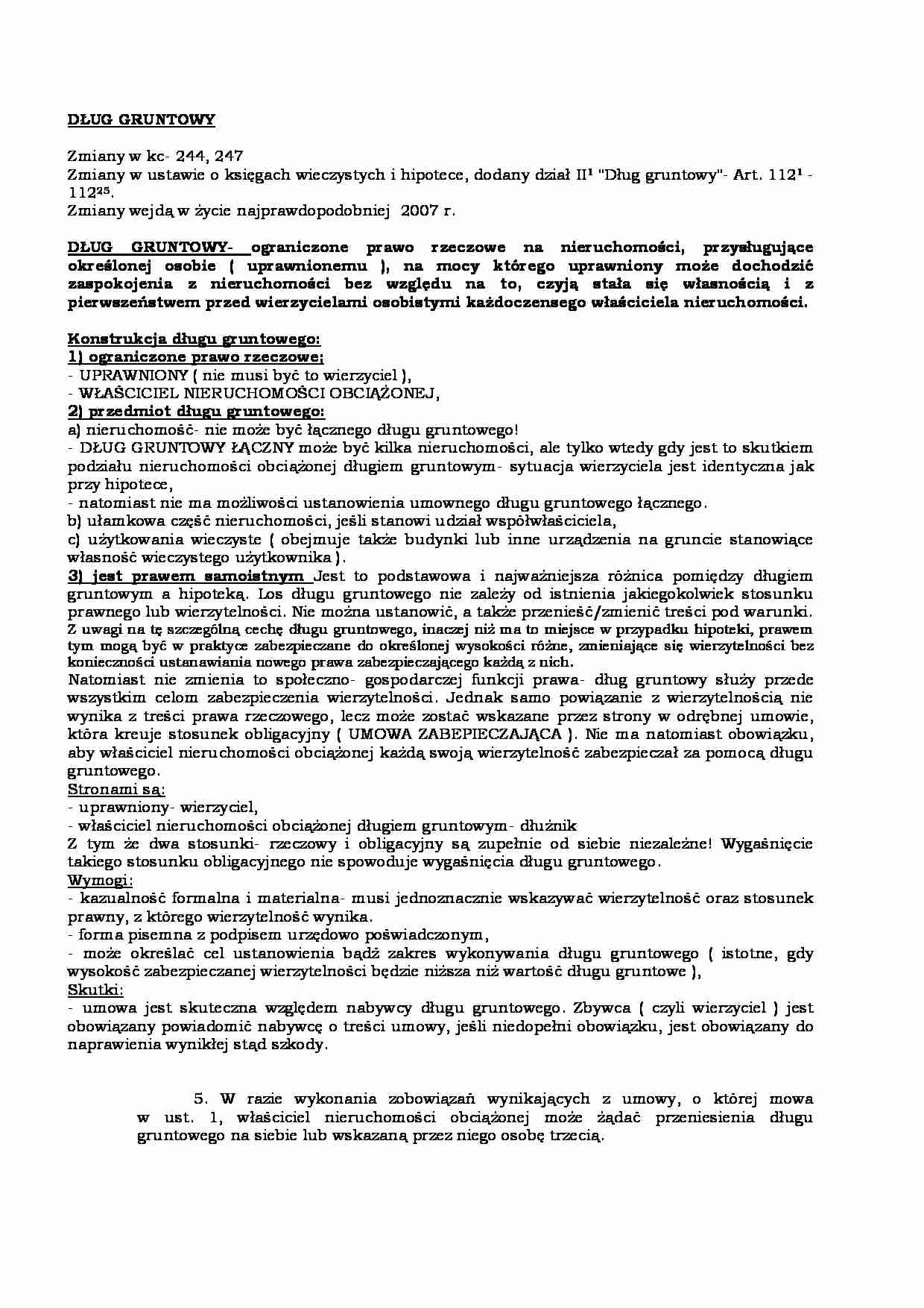 DŁUG GRUNTOWY - strona 1