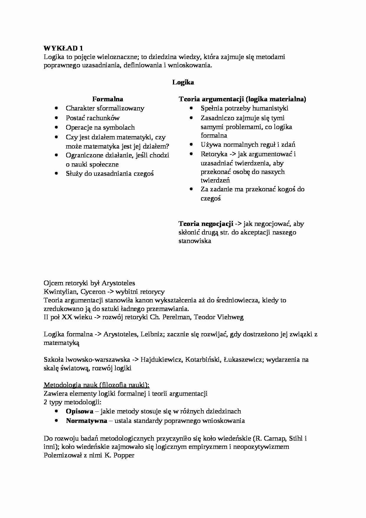 Logika prawnicza - skrypt. - strona 1