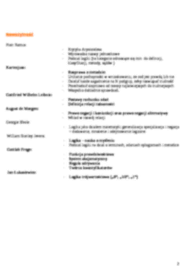 Logika dla prawników - opracowanie - strona 2