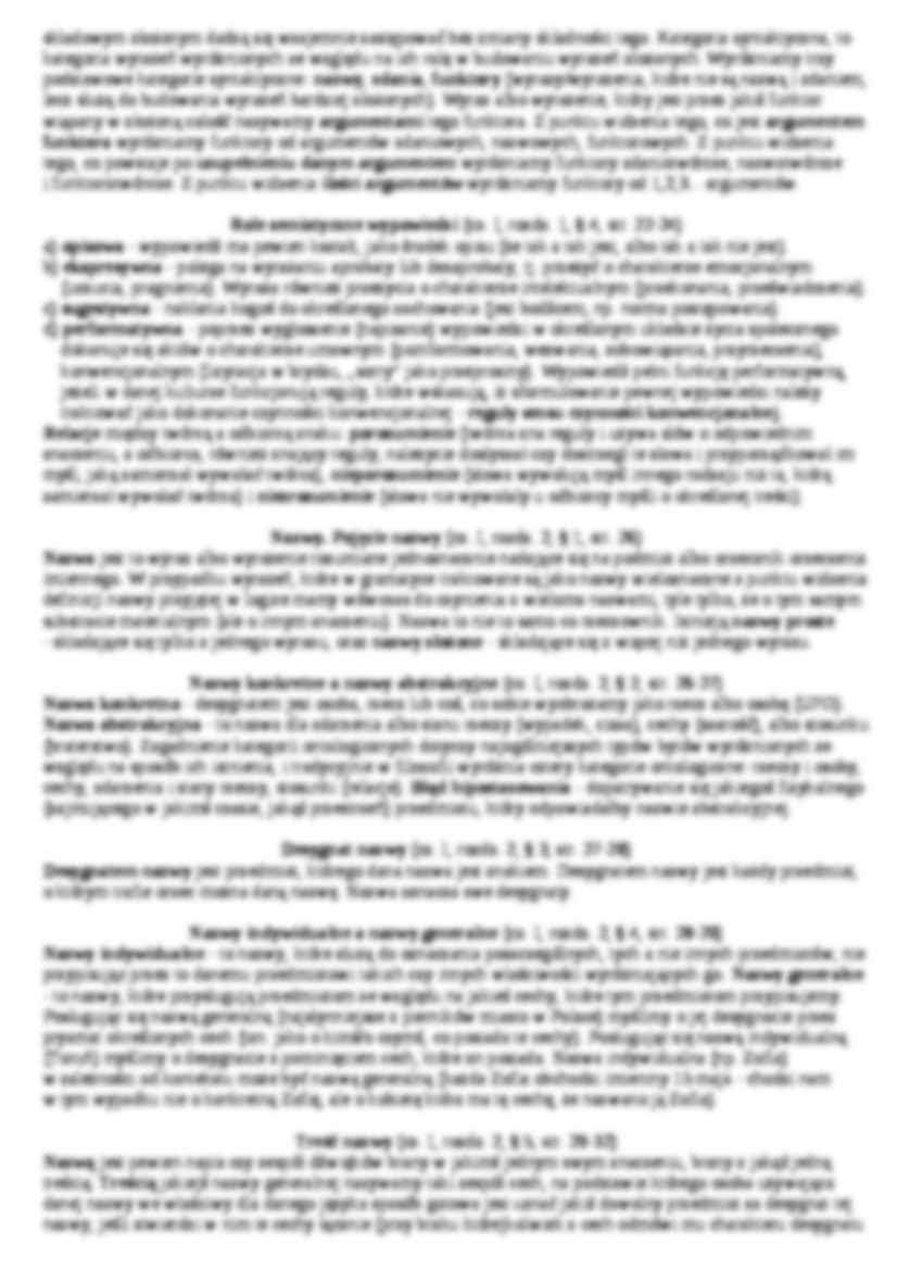 Logika - opracowanie zagadnień - strona 2