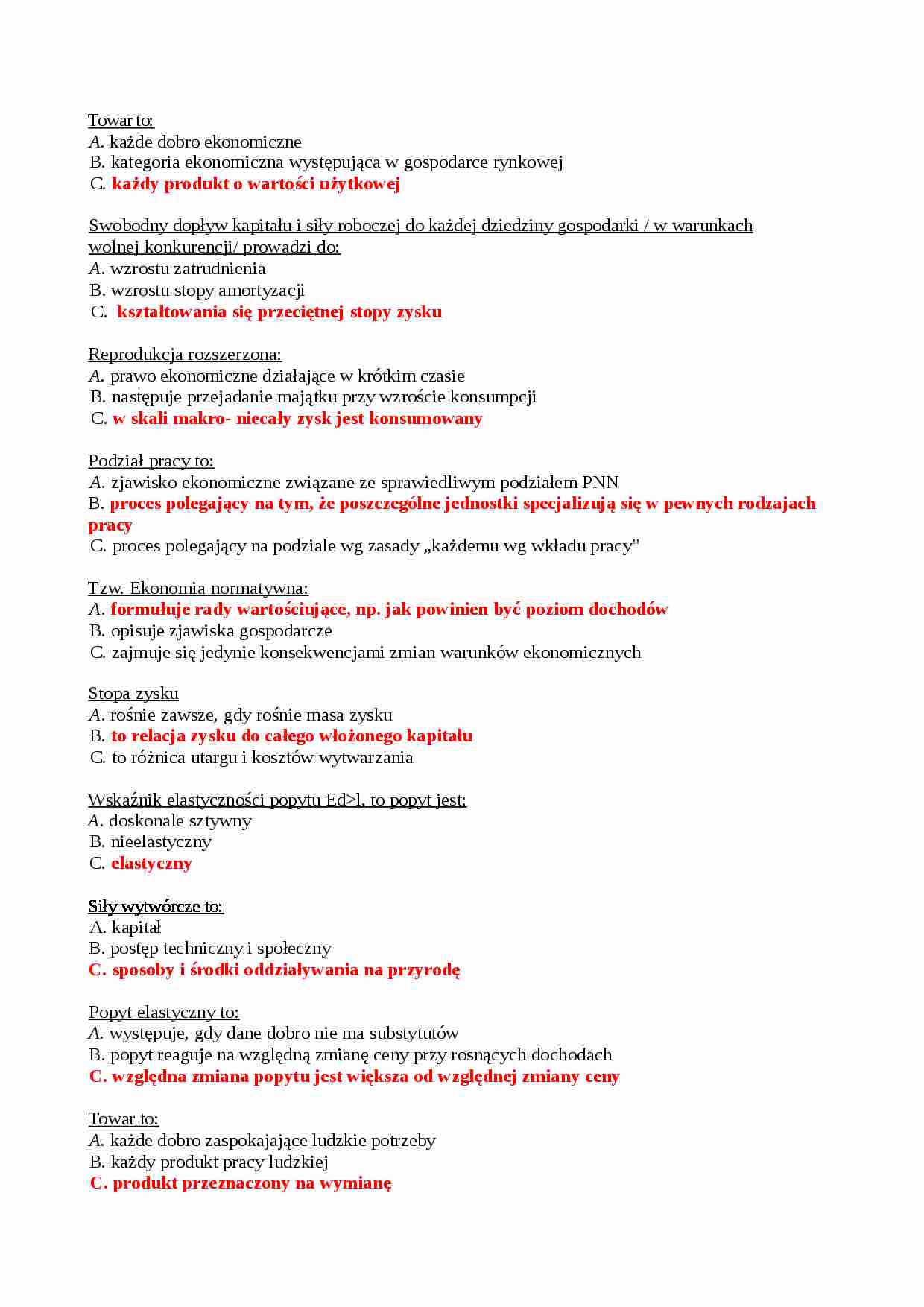 Opracowane zagadnienia na test. - strona 1