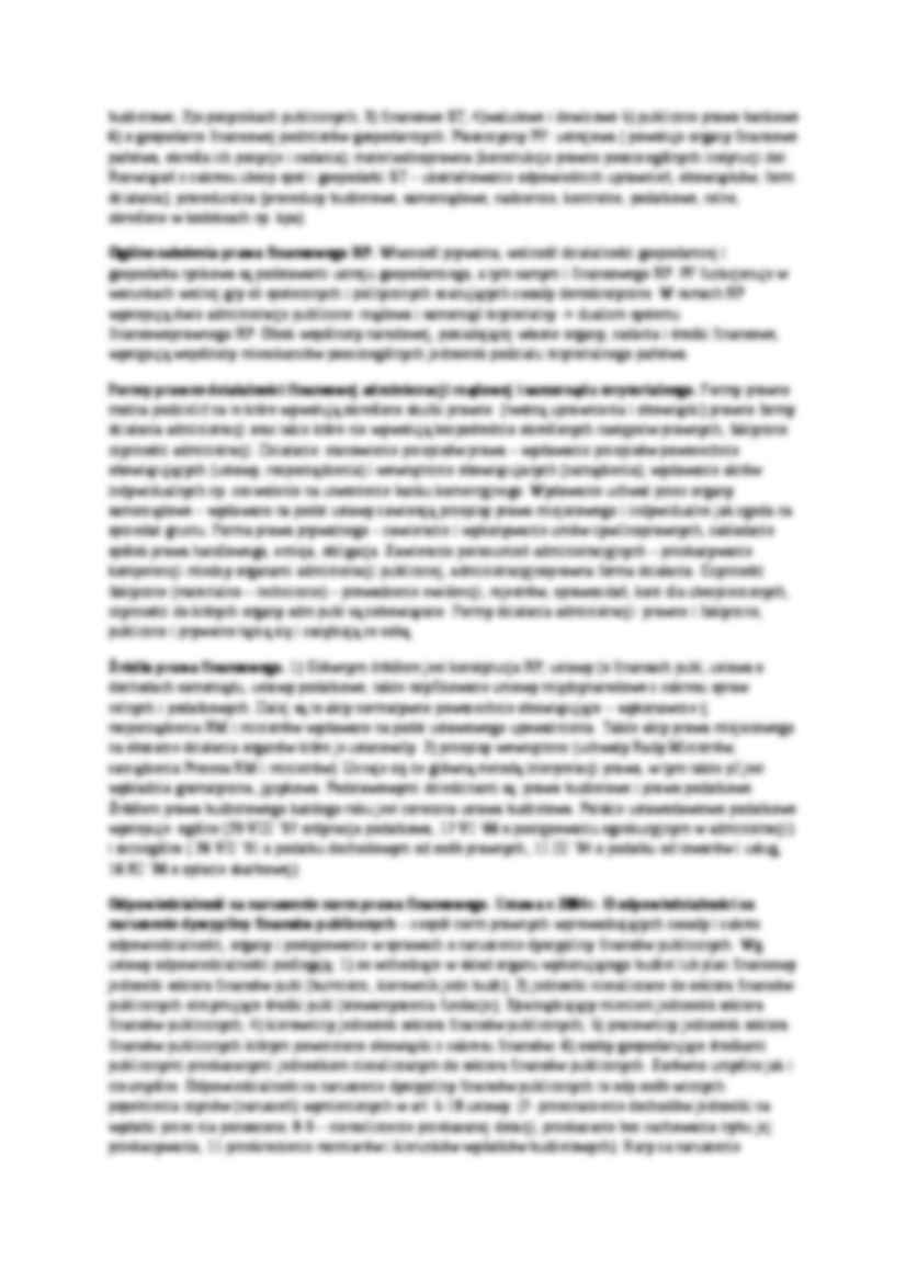 Polskie prawo finansowe - zagadnienia. - strona 2