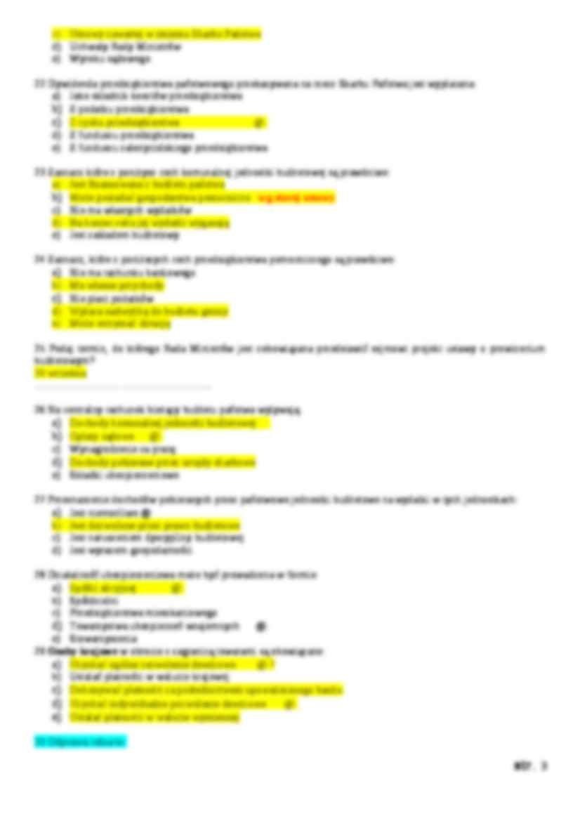 Finanse - test - Ustawa budżetowa - strona 3