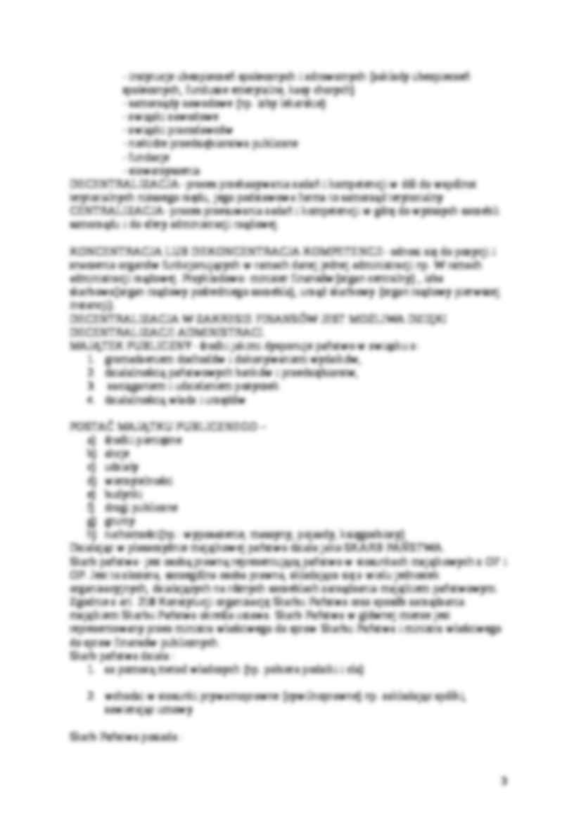 Zagadnienia ogólne publicznej gospodarki finansowej i prawa. - strona 3