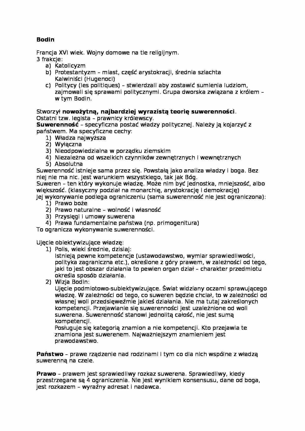 Bodin - omówienie - strona 1