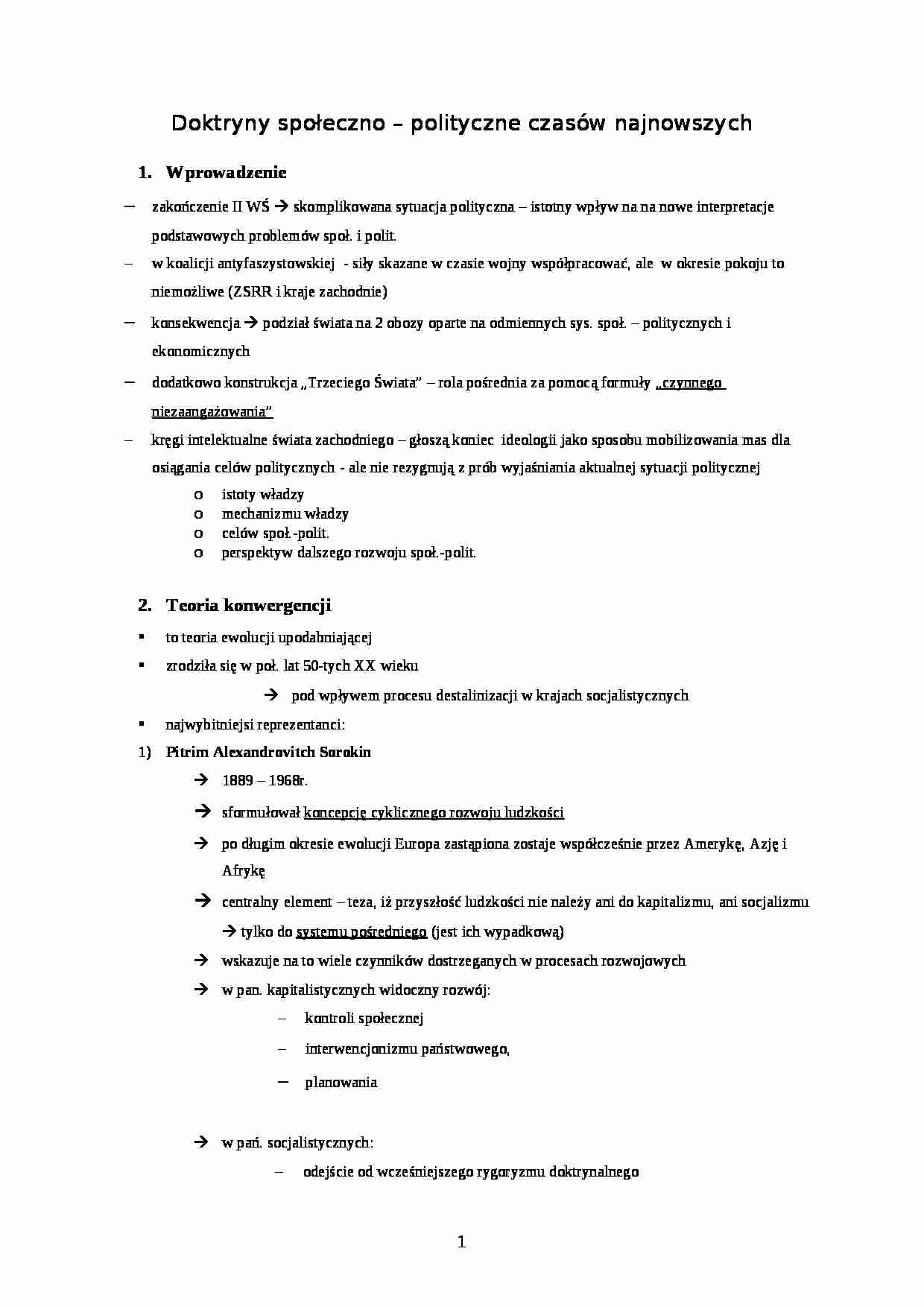 Doktryny czasów najnowszych - strona 1