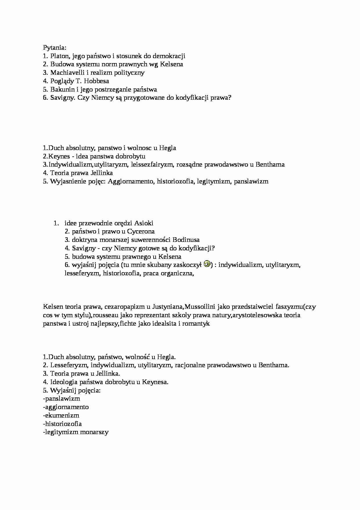 Zagadnienia na egzamin. - strona 1