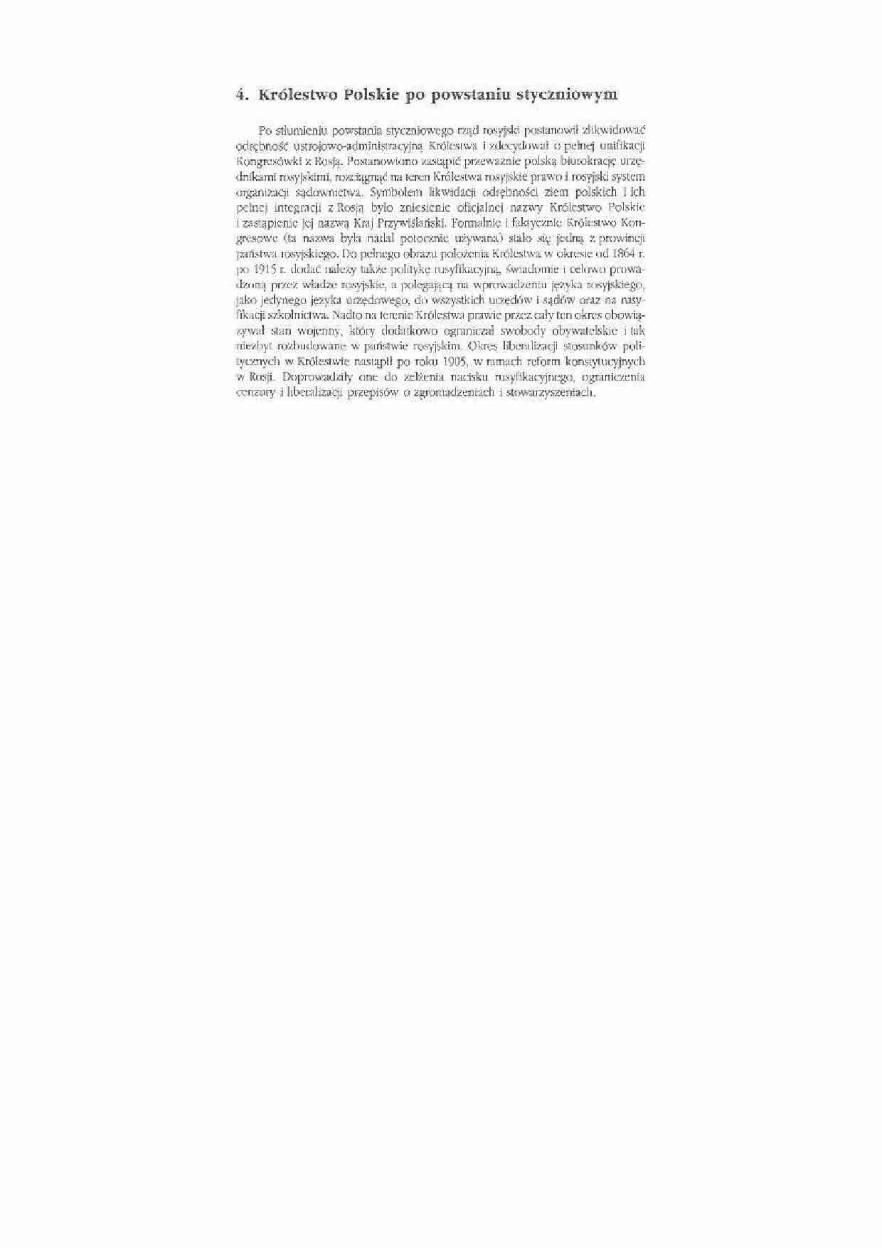 Polska pod zaborami - Powstanie styczniowe - strona 1