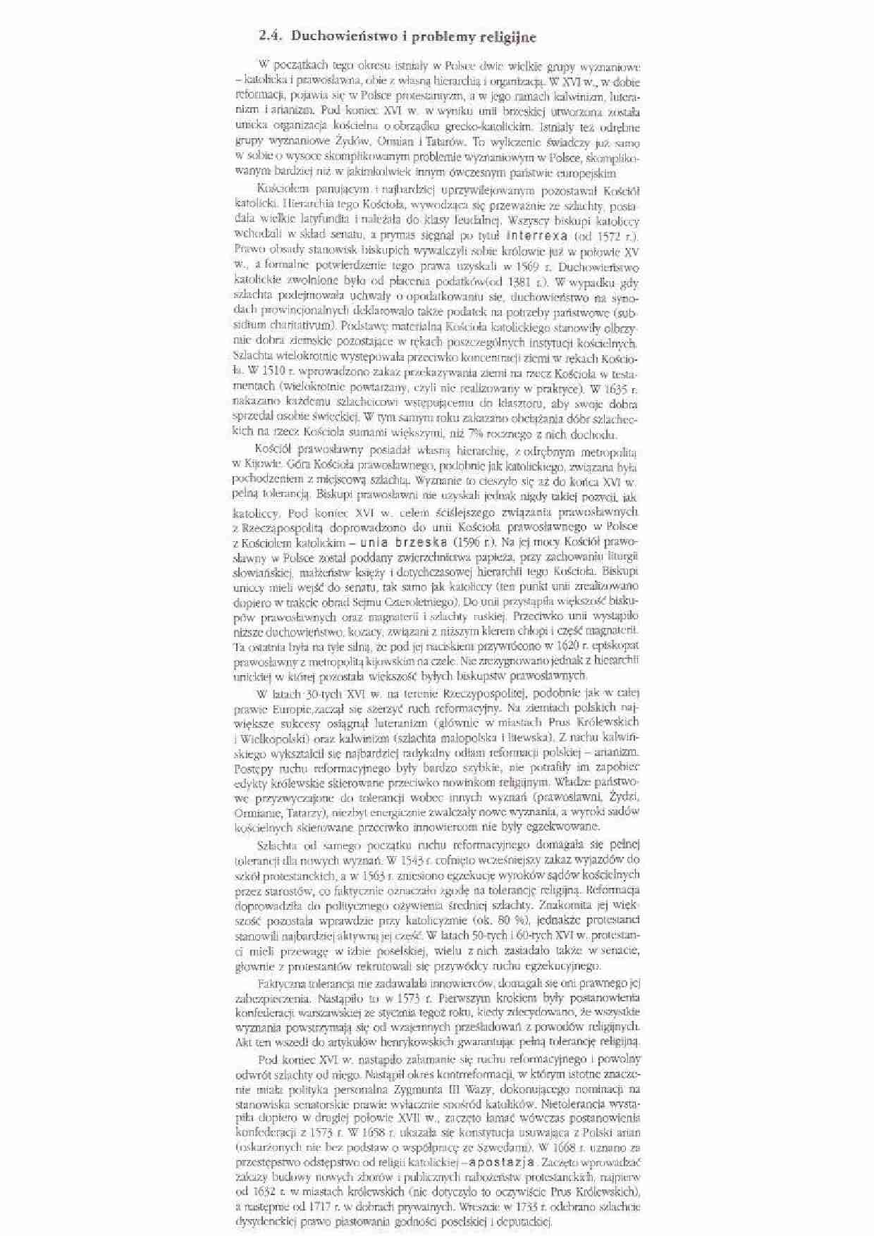 Duchowieństwo i problemy religijne - strona 1