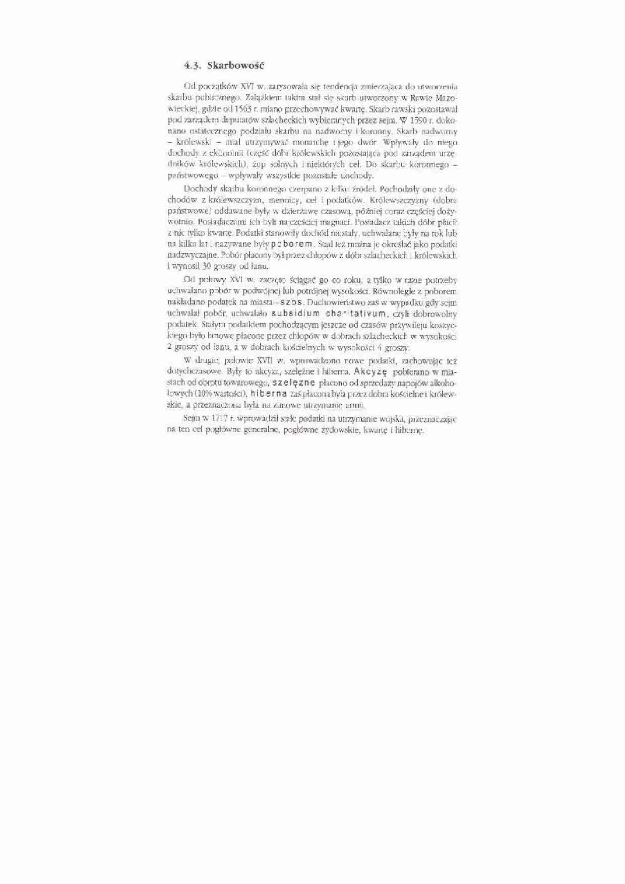 RP szlachecka - skarbowość - strona 1